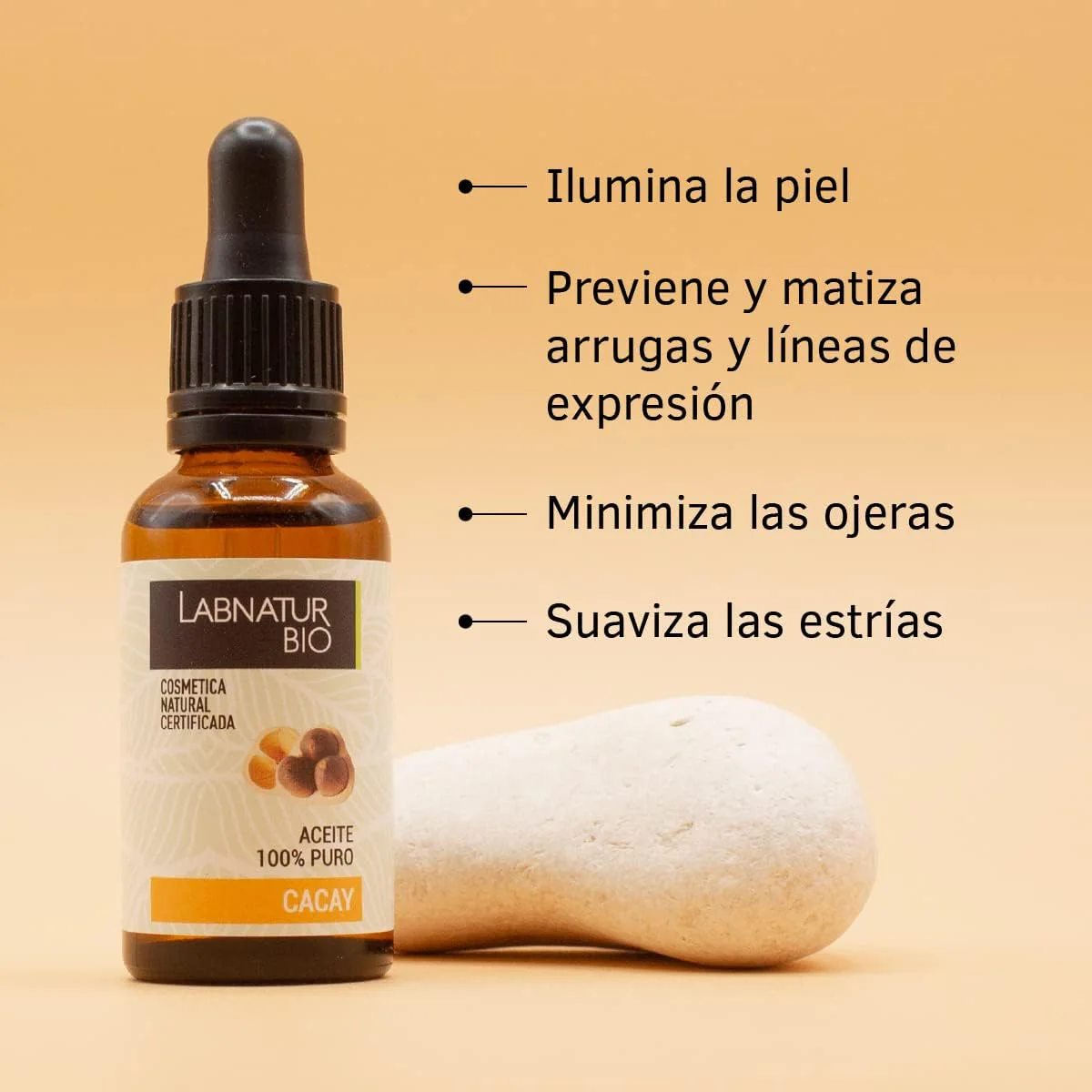 Retinol Natural Labnatur BIO 30ml | Aceite de Cacay 100% Puro Certificado y Vitamina E | Regenerador Anti-Age Sérum - Image 3