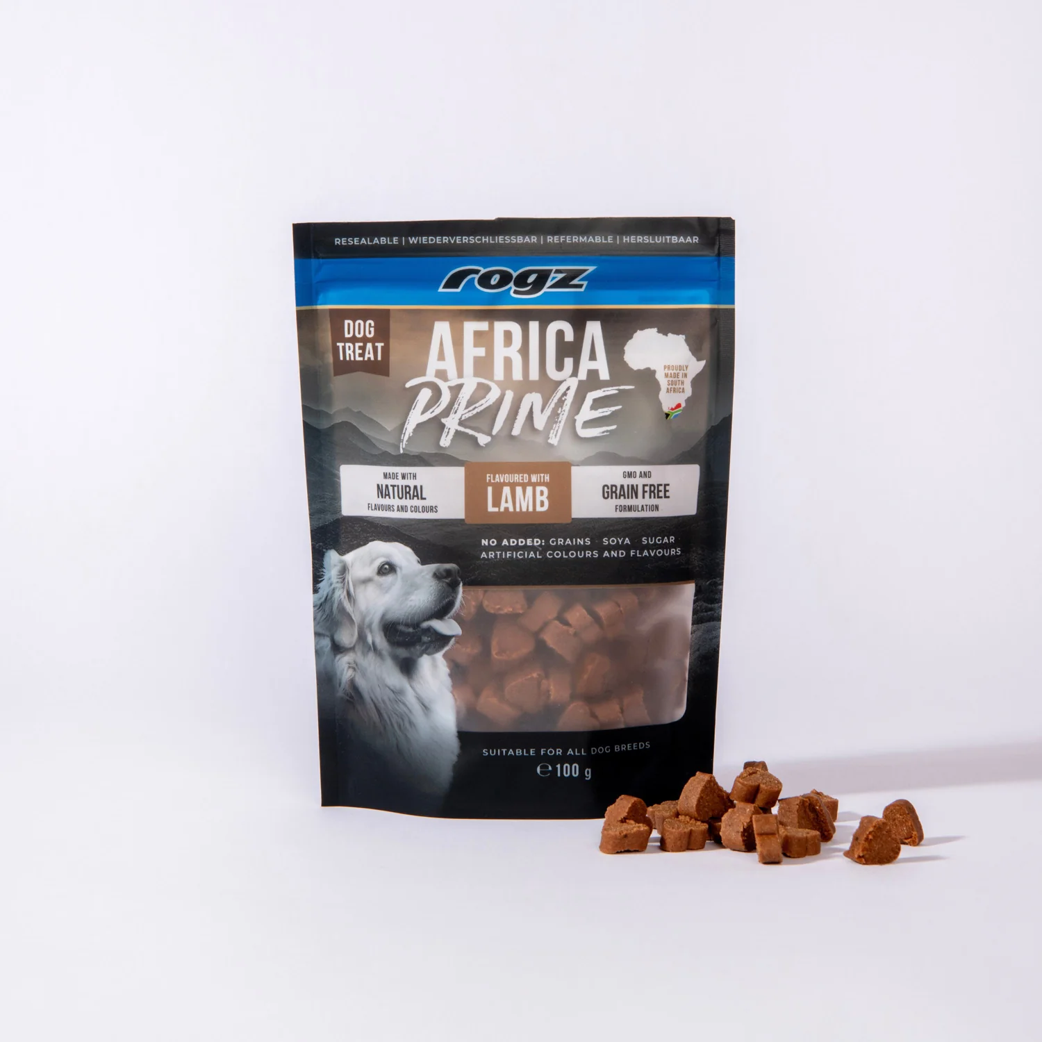 Rogz Snack Para Perros Sabor Cordero 6x100g Sin Cereales - Image 3