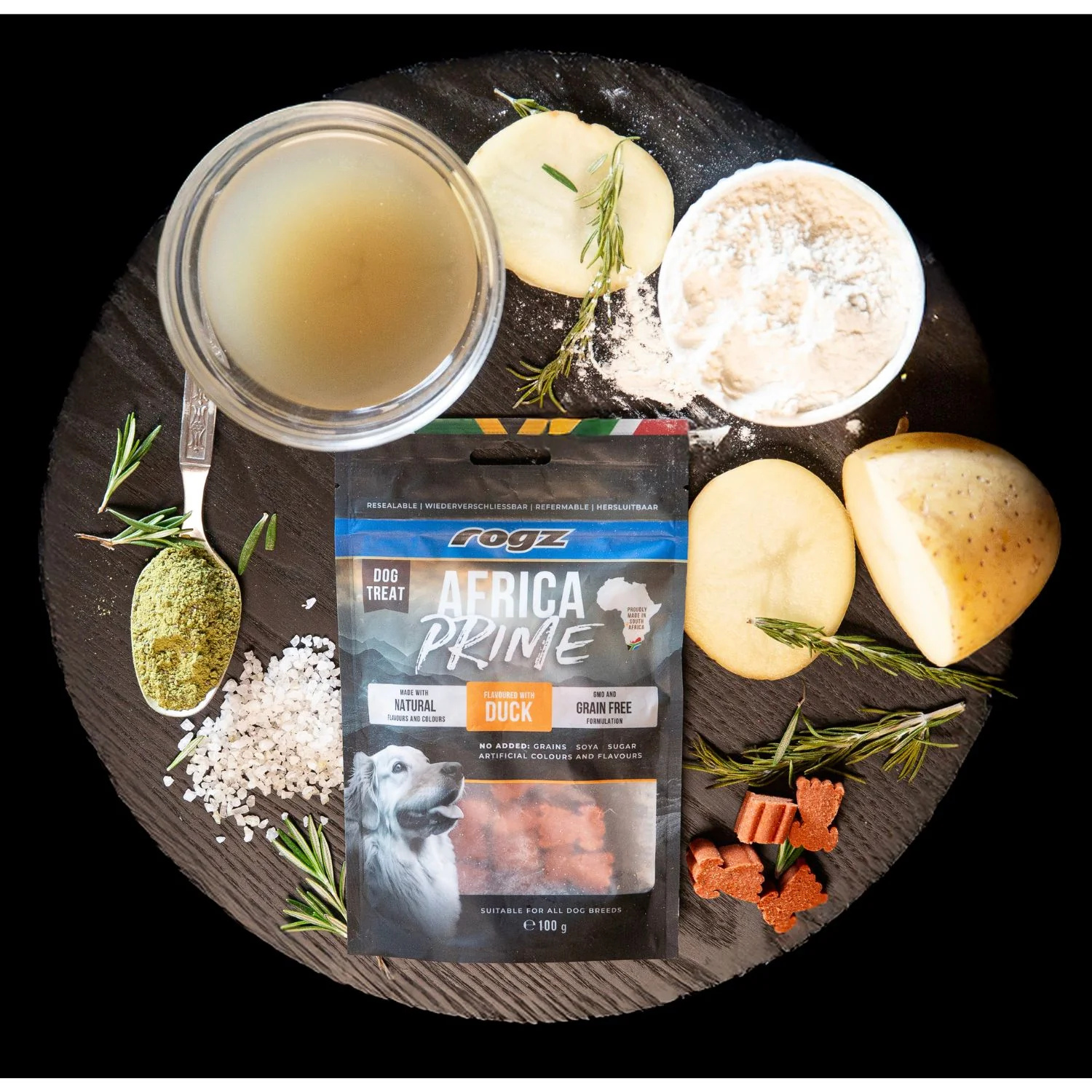 Rogz Snack Para Perros Sabor Pato 6x100g Premio Semihúmedo - Image 2