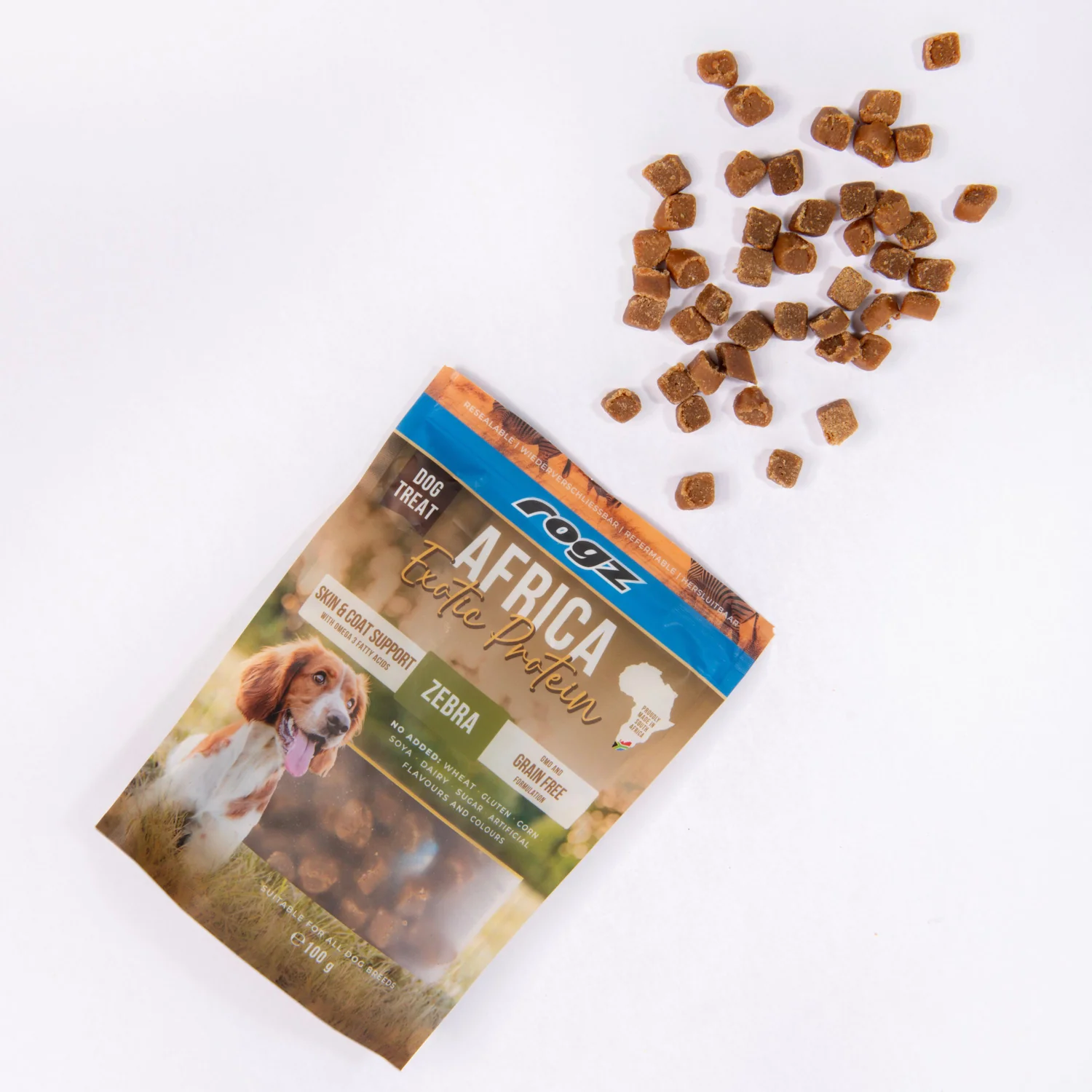 Rogz Snack Piel Y Pelo Para Perros De Cebra 6x100g Con Omega 3 Y 6 - Image 3
