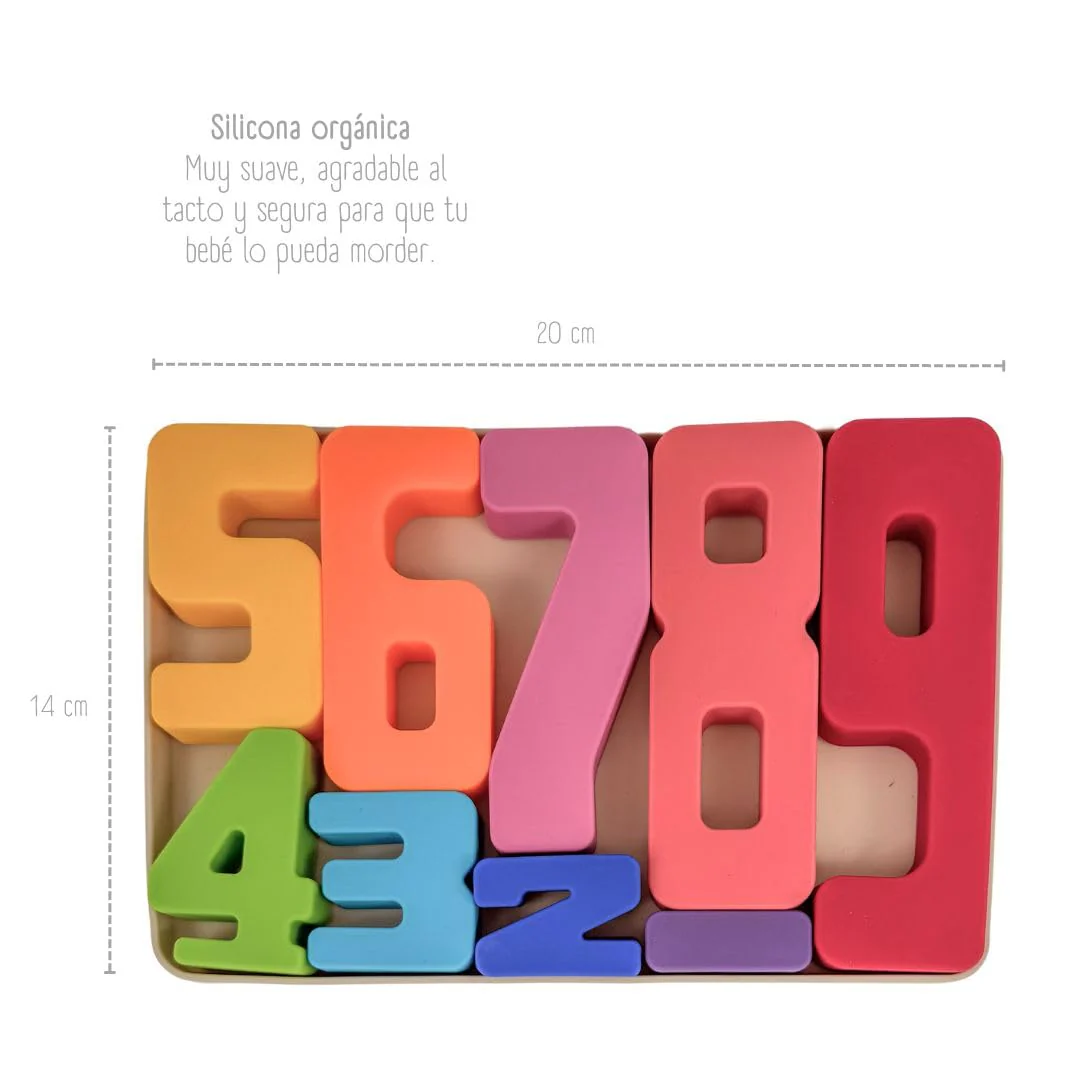 Rompecabezas Numérico Educativo Para Bebé De Silicona Orgánica Althea Living Multicolor - Image 4