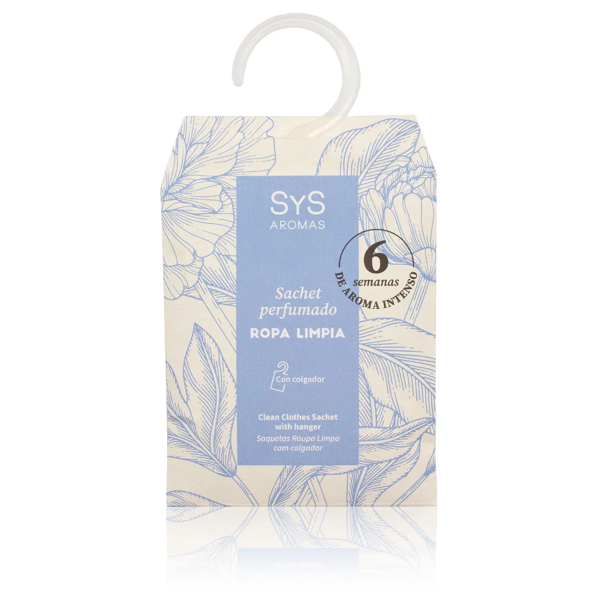 Sachet Perfumado Ropa Limpia 12 g | Ambientador para Armarios y Cajones | Aroma Fresco y Suave