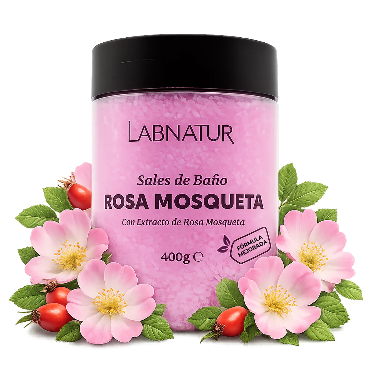 Sales de Baño Rosa Mosqueta 400 g | Hidratantes y Regeneradoras | Cuidado de la Piel y Bienestar - Image 2