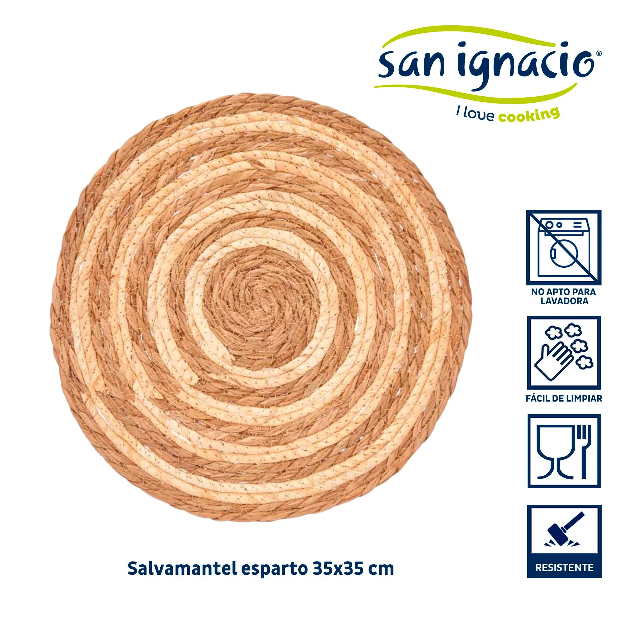 Salvamantel Esparto Bicolor 35cm Colección Kinvara - Image 2