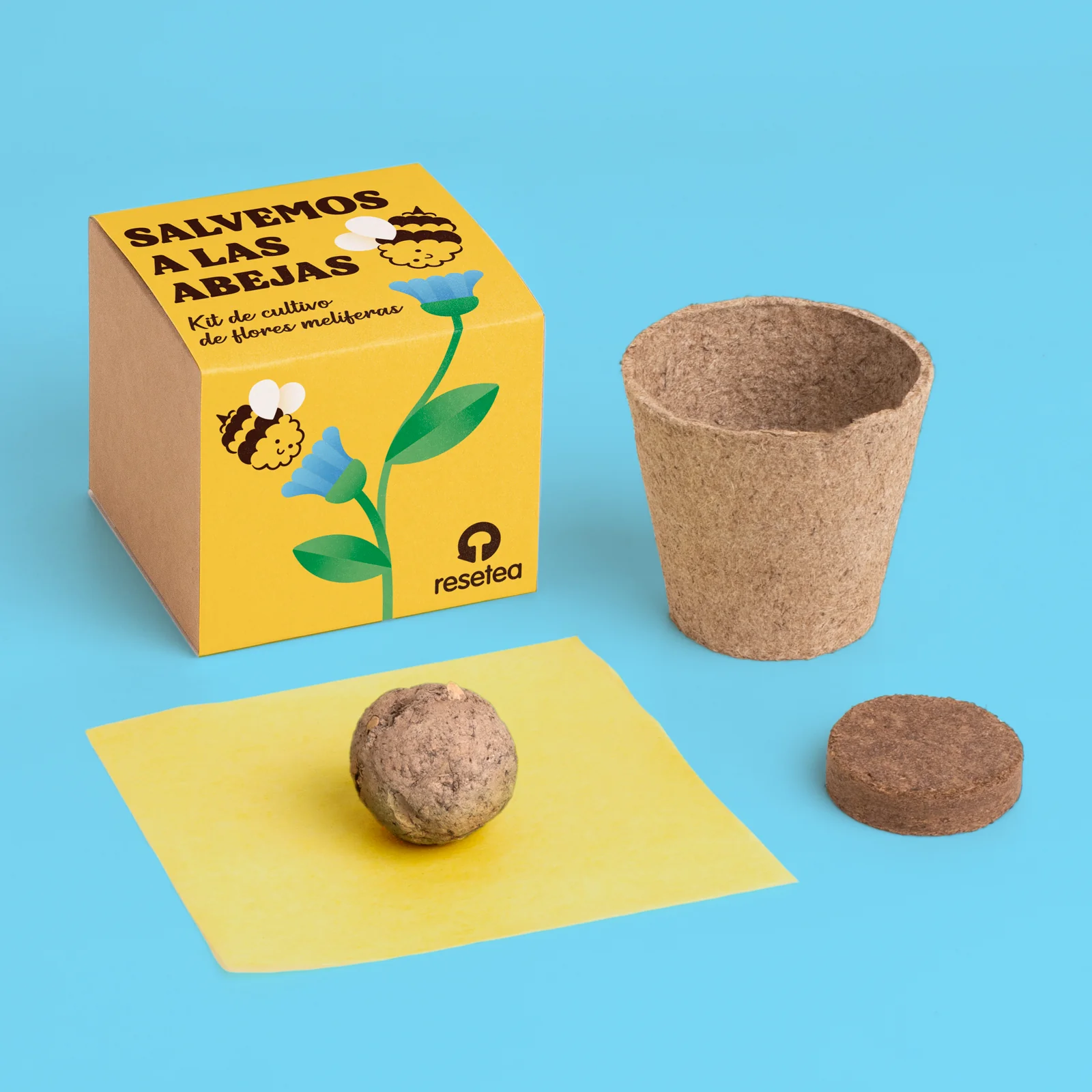 Salvemos A Las Abejas | Kit Cultivo Flores Melíferas Con Bomba De Semillas Para Polinizadores | Regalo Educativo - Image 2
