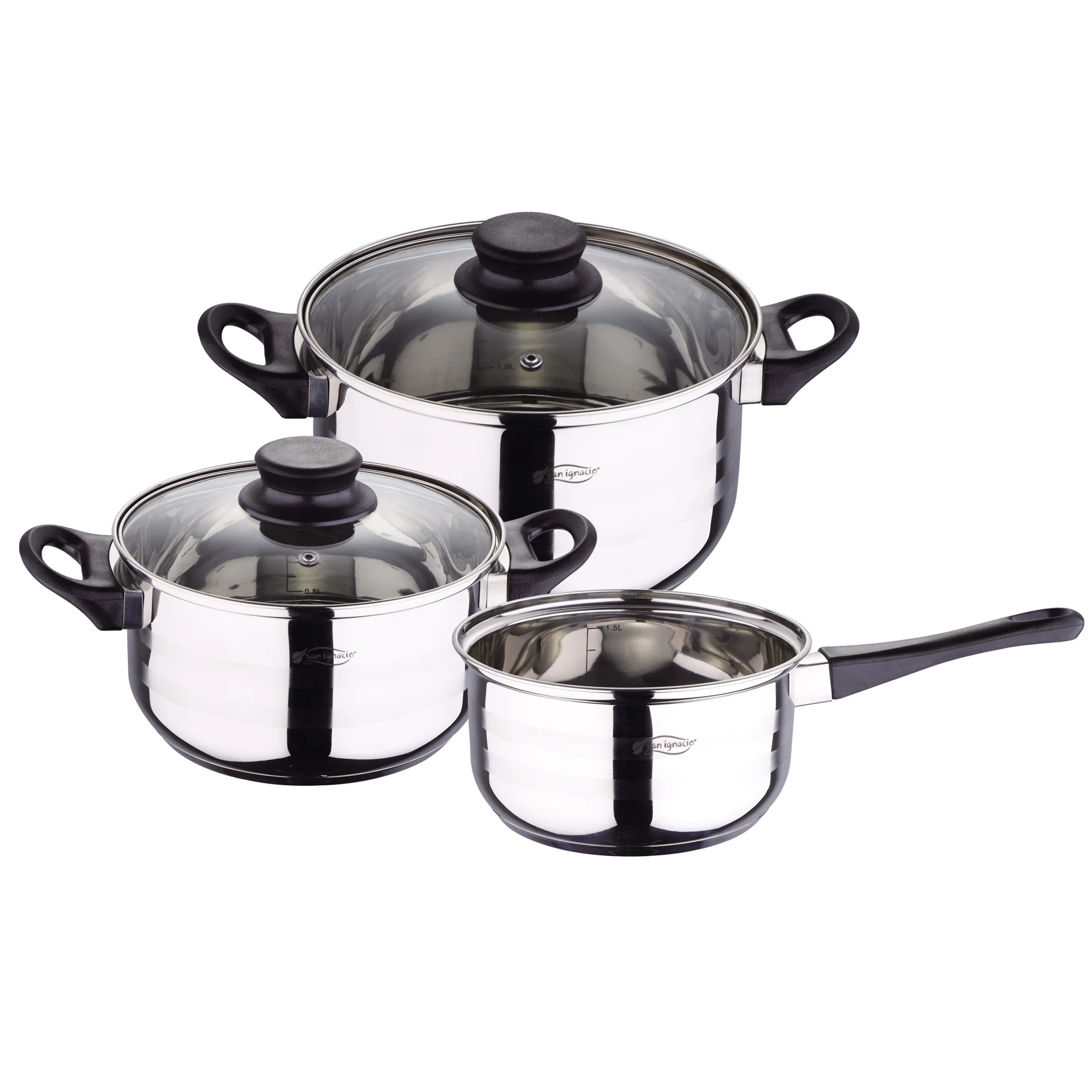 San Ignacio Juego De Batería De Cocina De 5 Piezas + 3 Sartenes 16/20/24 Cm San Ignacio - Image 4