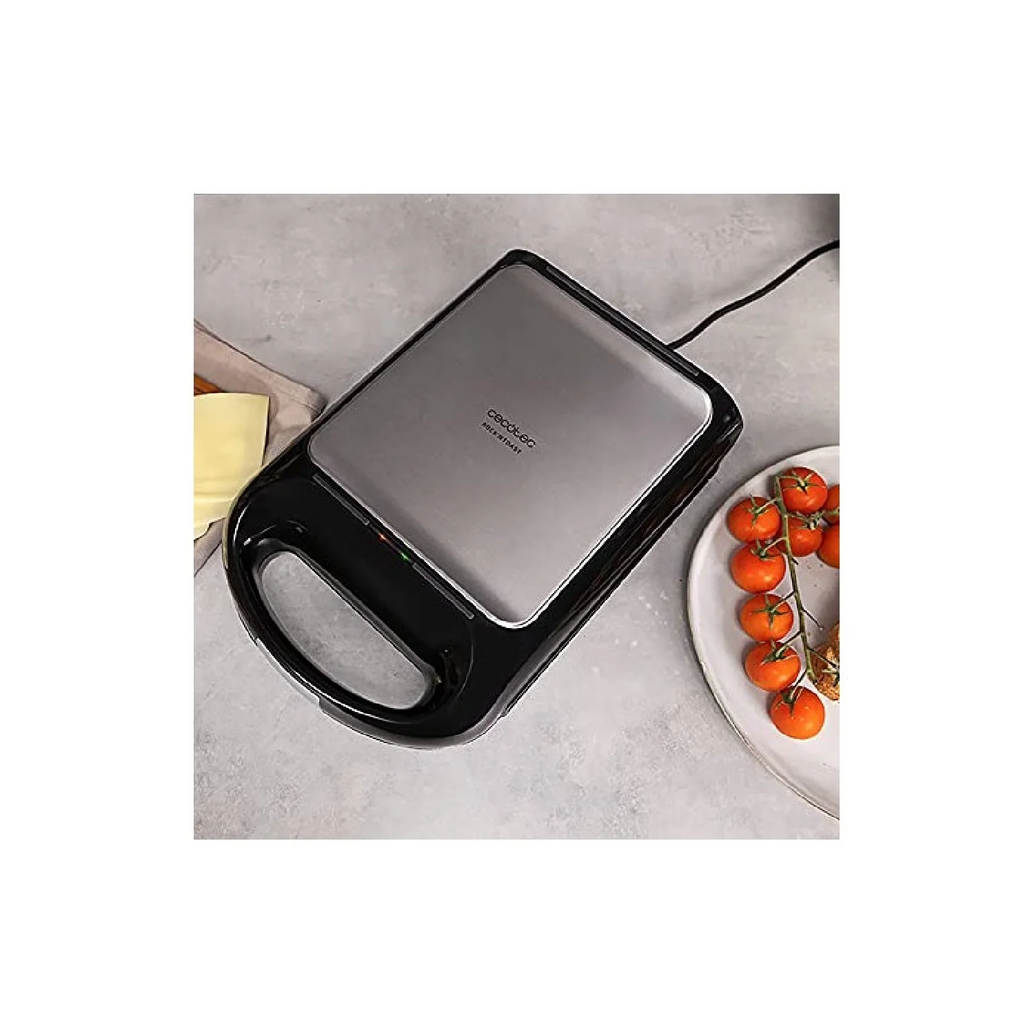 Sandwichera Rock'ntoast Family. 1500 W, Capacidad Para 4 Sandwiches, Revestimiento Antiadherente, Rapidez De Calentamiento Y Tostado Uniforme, Acero - Image 3
