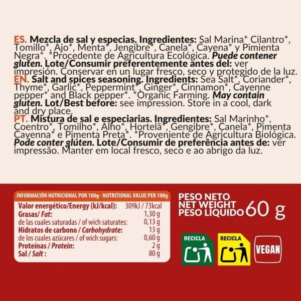 Sazonador Pangea ECO Artemis BIO 60g - Image 2