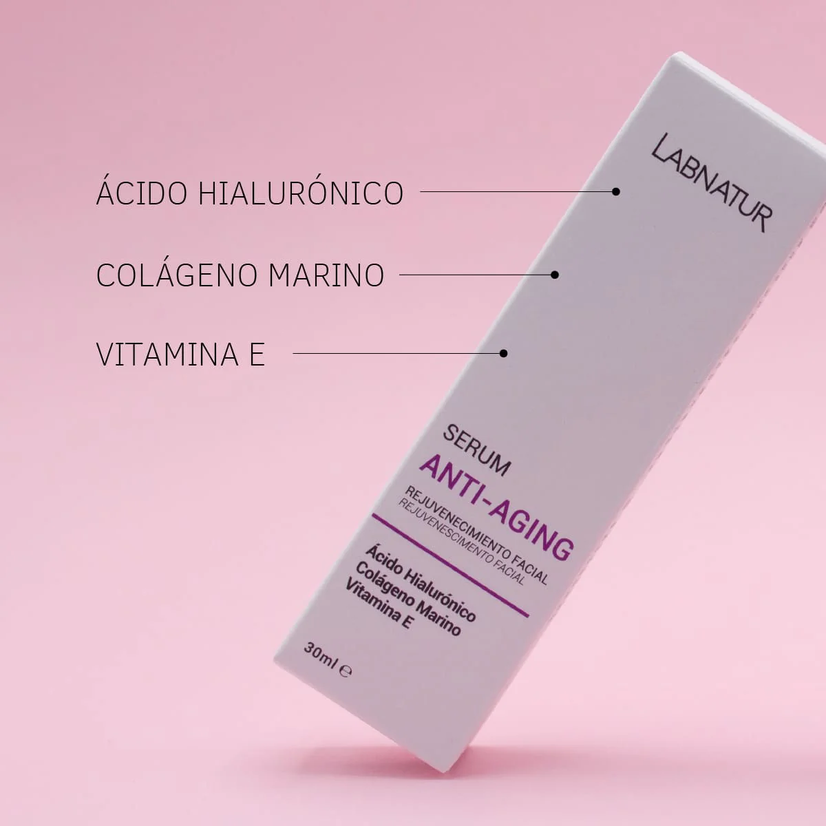 Sérum Anti-aging Labnatur 30 ml | Ácido Hialurónico | Colágeno Marino | Vitamina E | Hidratación Profunda | Reafirmante - Image 2