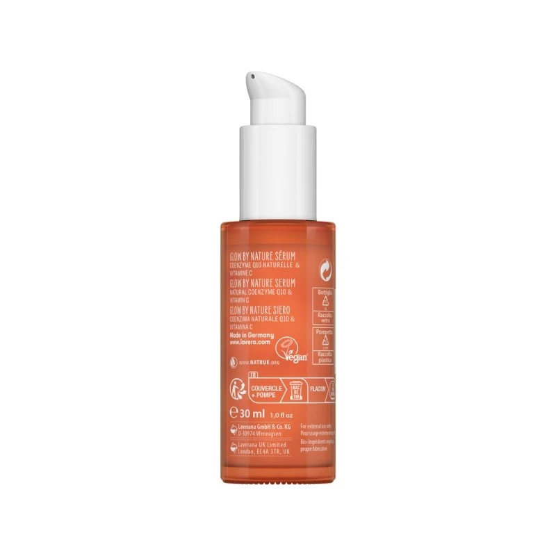 Serum facial glow by nature q10 vit c Lavera 30 ml - Image 3