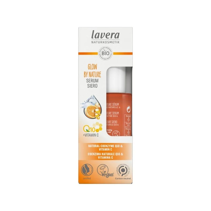 Serum facial glow by nature q10 vit c Lavera 30 ml - Image 4