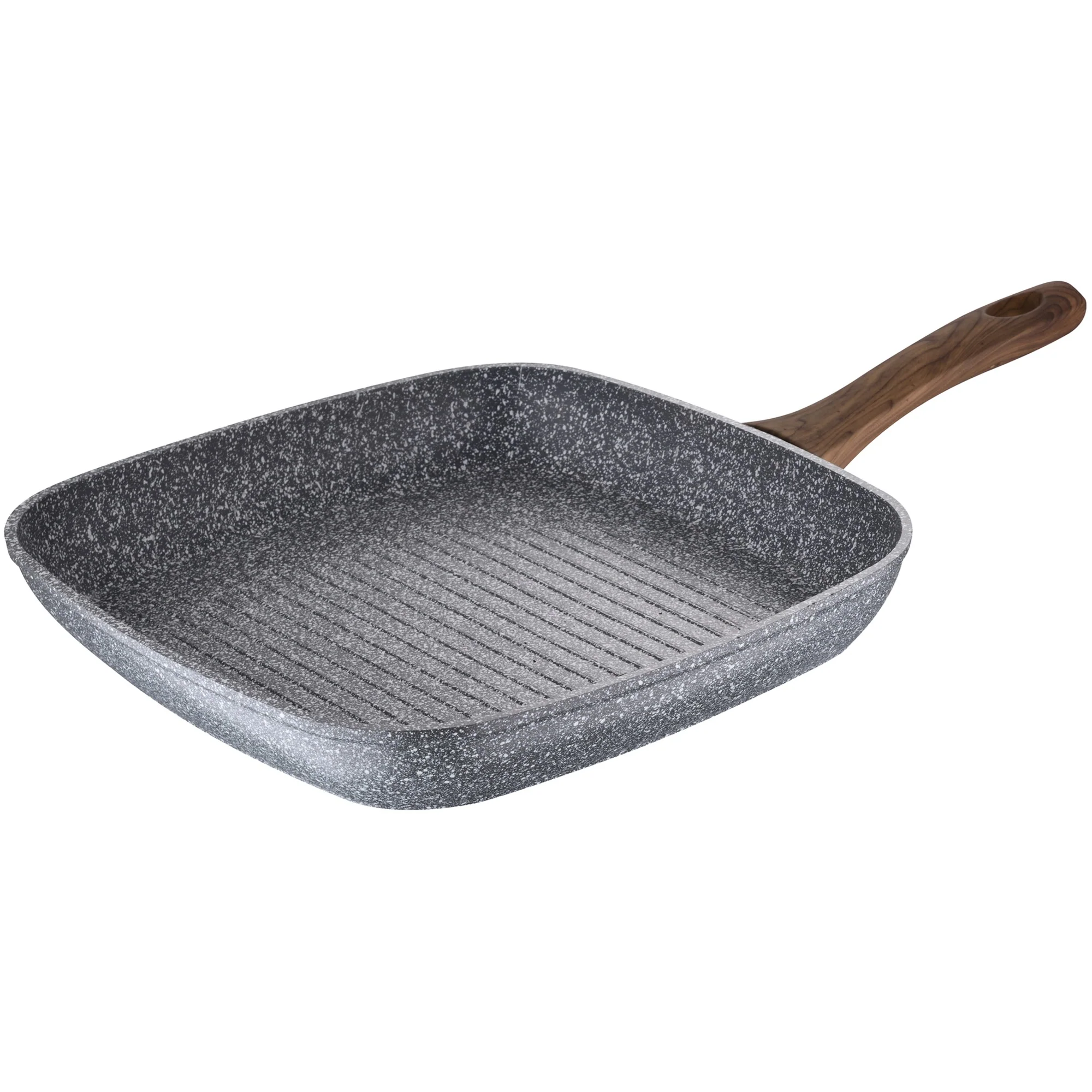 Set 2 Sartenes Ø18 Ø22 Y Asador Grill 28x28 Cms, Daimiel, Aluminio Forjado, Inducción - Image 3