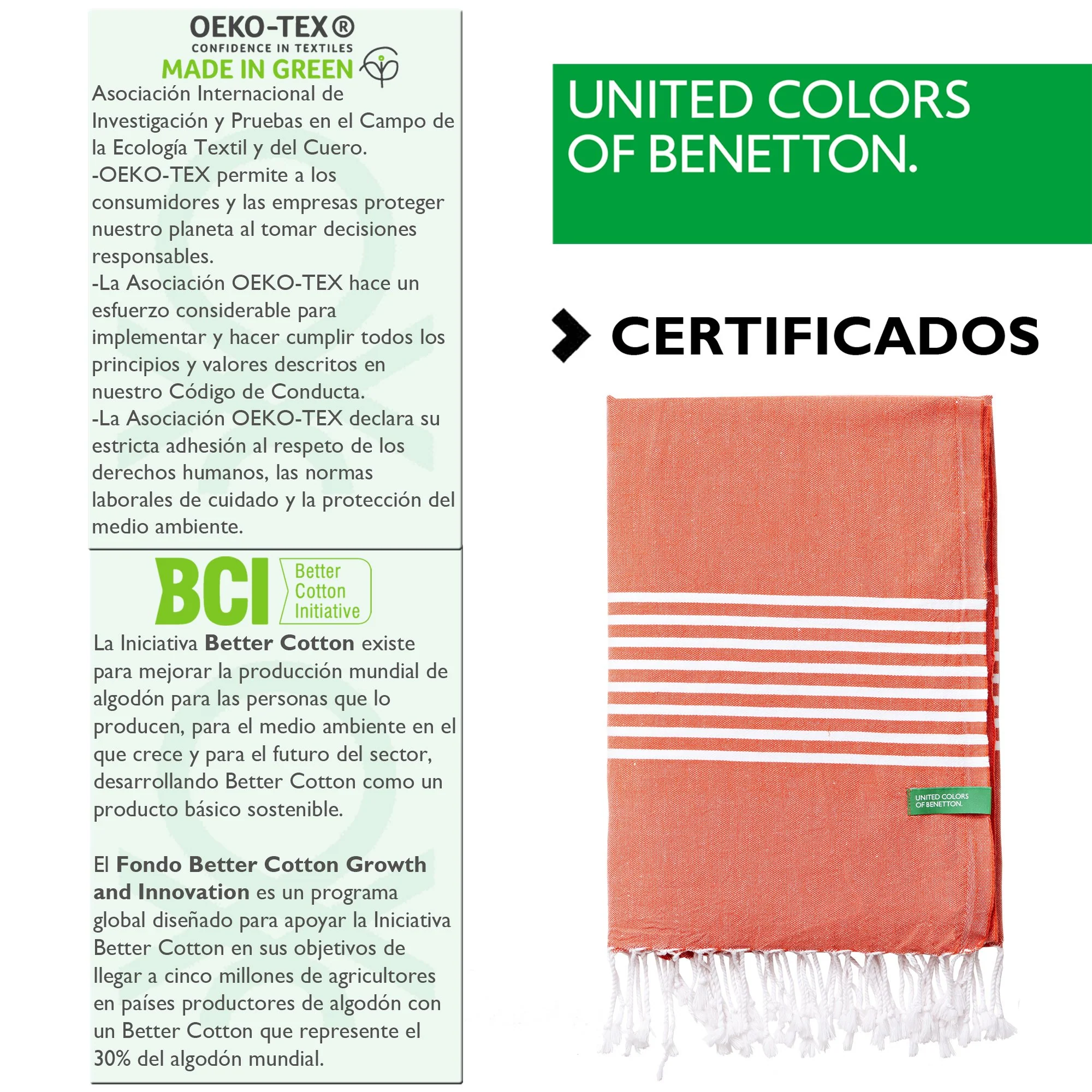 Set 2 Toallas Benetton Hamman 80x165cm 170gsm 100%algodon Rojo Casa Benetton - Image 3
