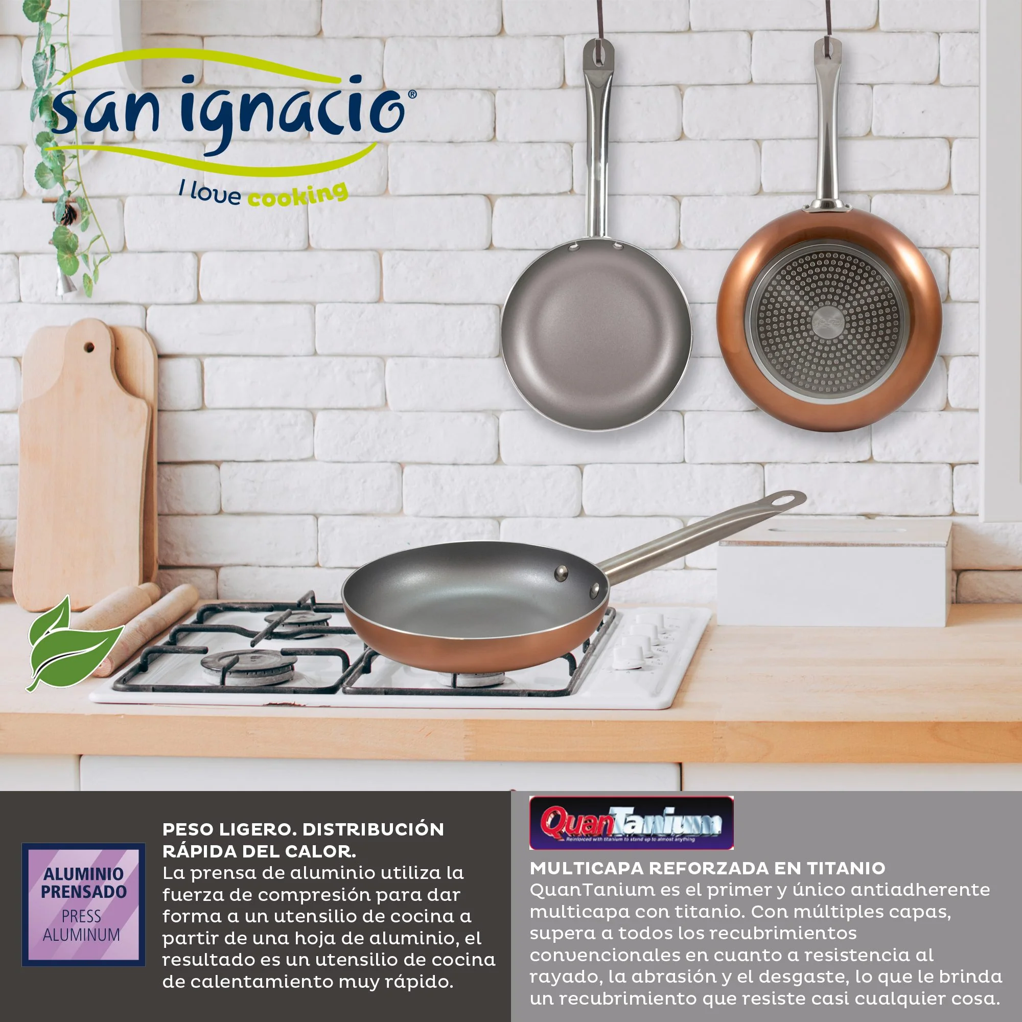 Set 3pc Sarten (18,22,26cm) aluminio Prensado, Aptas Para Inducción, Optimum Plus - Image 3