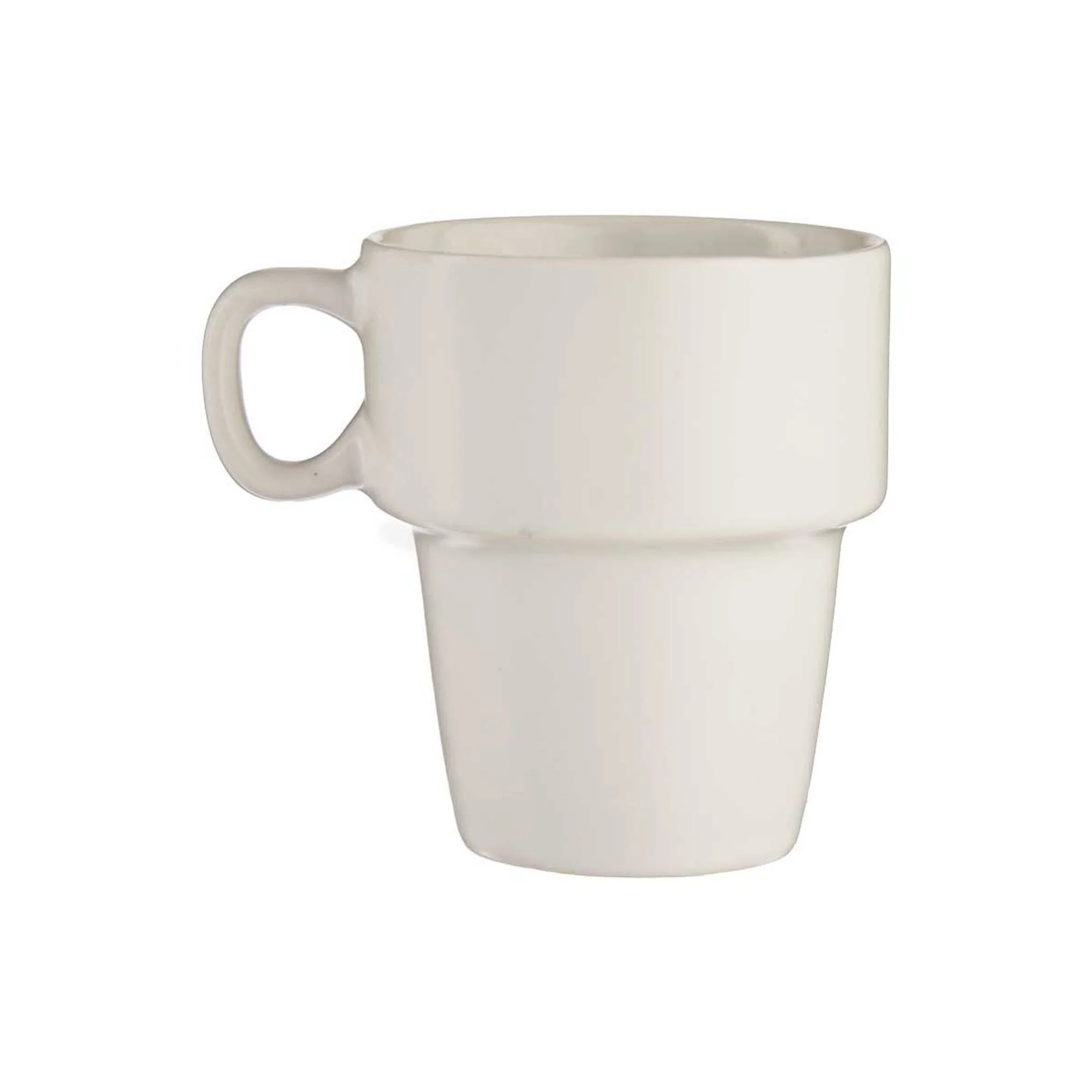 Set 6 Tazas Porcelana Apilable Blanco 36 Colección Vessia - Image 3