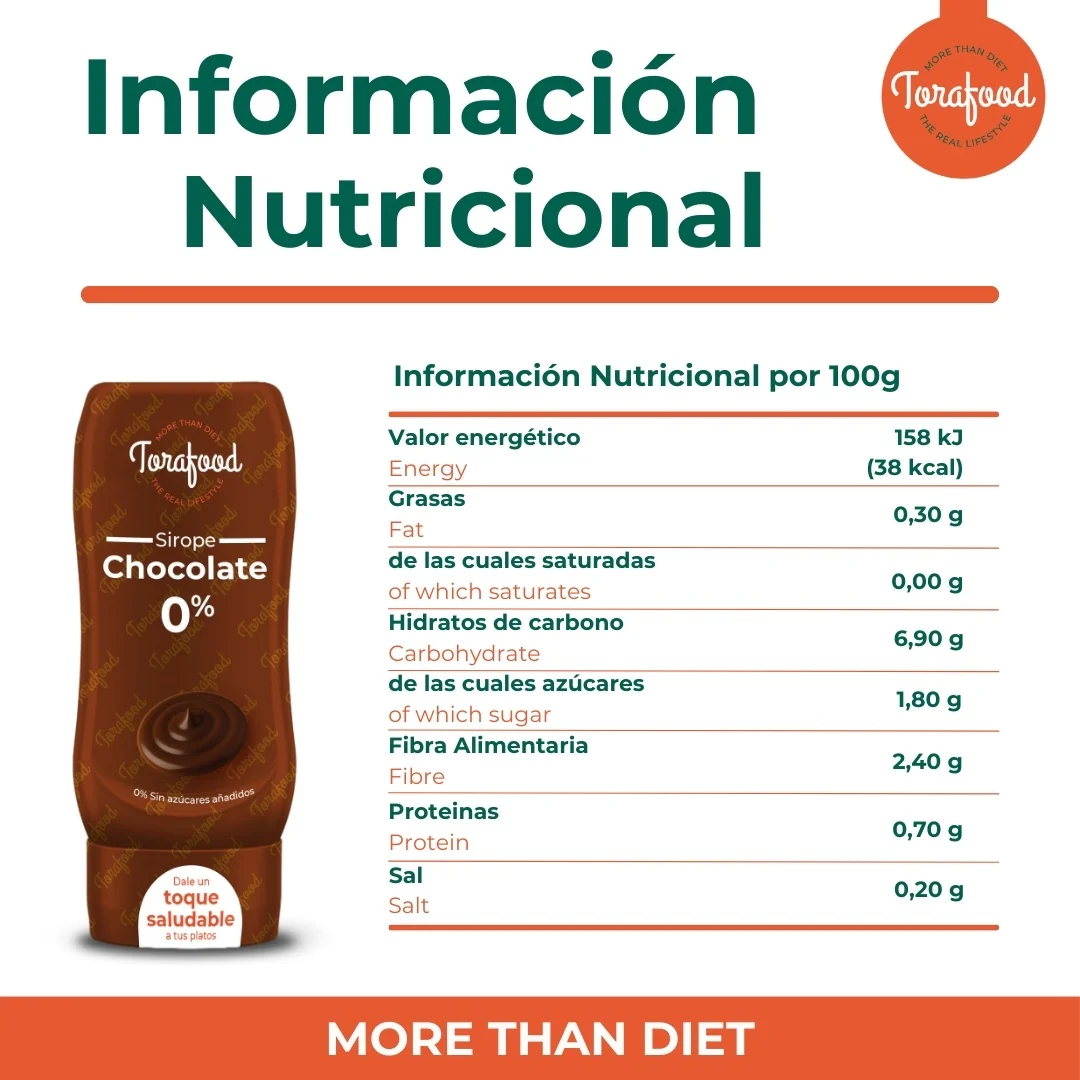 Sirope Zero Chocolate Torafood 330ml - Image 5