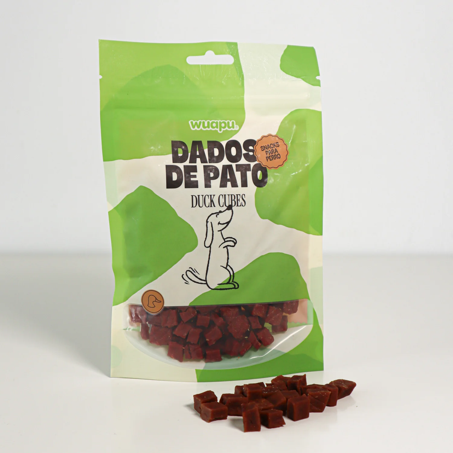 Snack Natual Para Perro 67% Carne De Pato En Dados 12 Paq X(100gr) Wuapu - Image 5