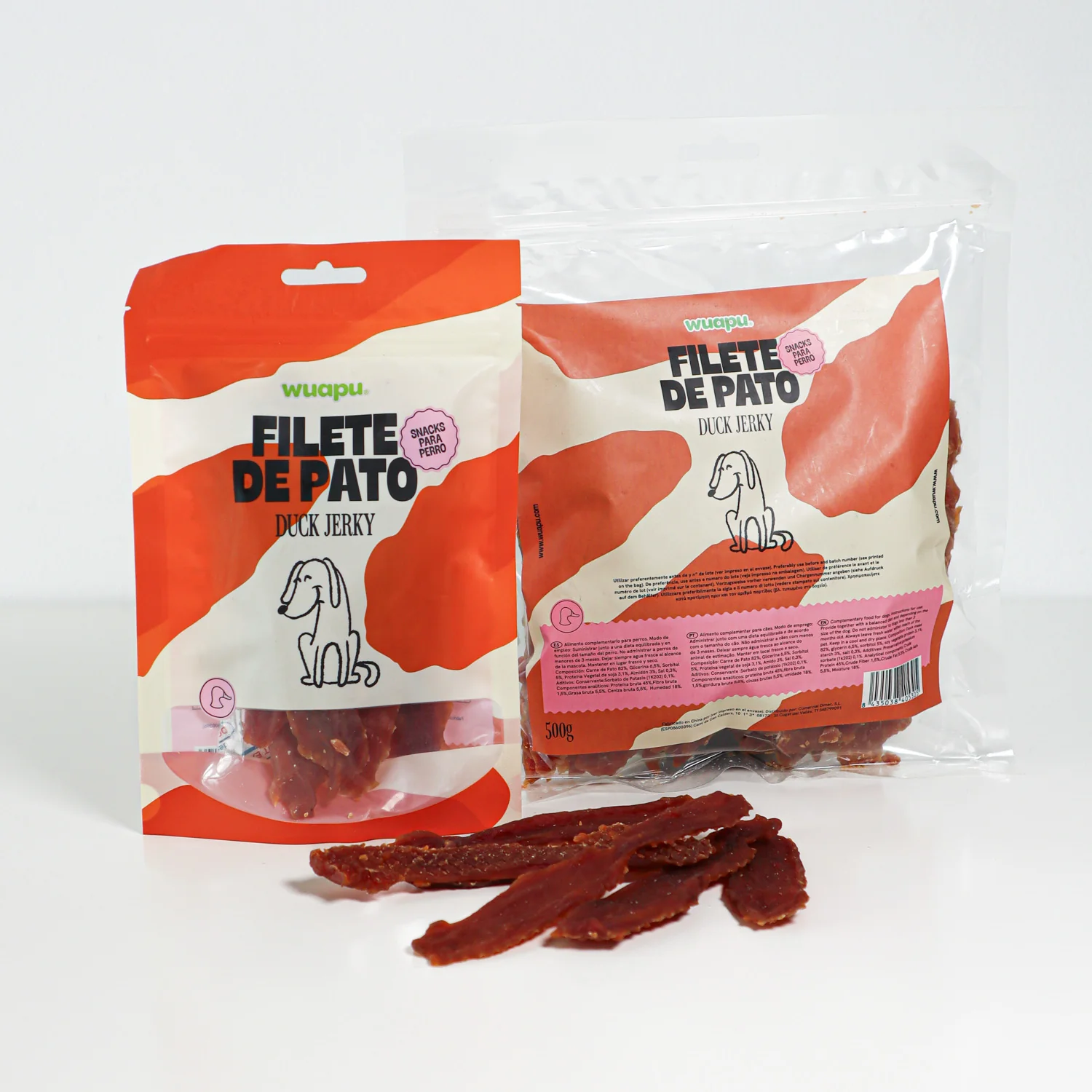 Snack Natural Para Perro Filete De Pato Desecadas Wuapu 12x100gr
