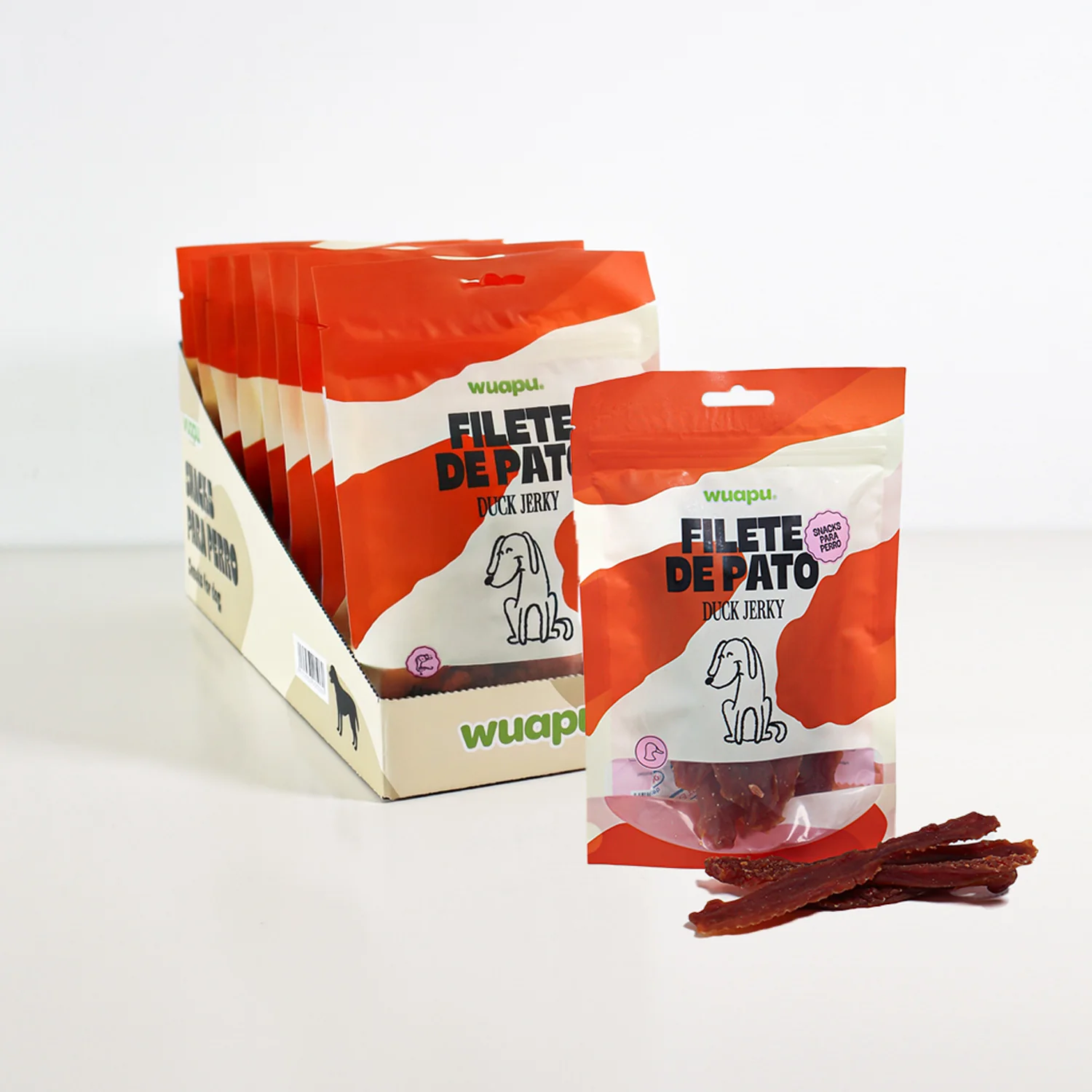 Snack Natural Para Perro Filete De Pato Desecadas Wuapu 12x100gr - Image 3