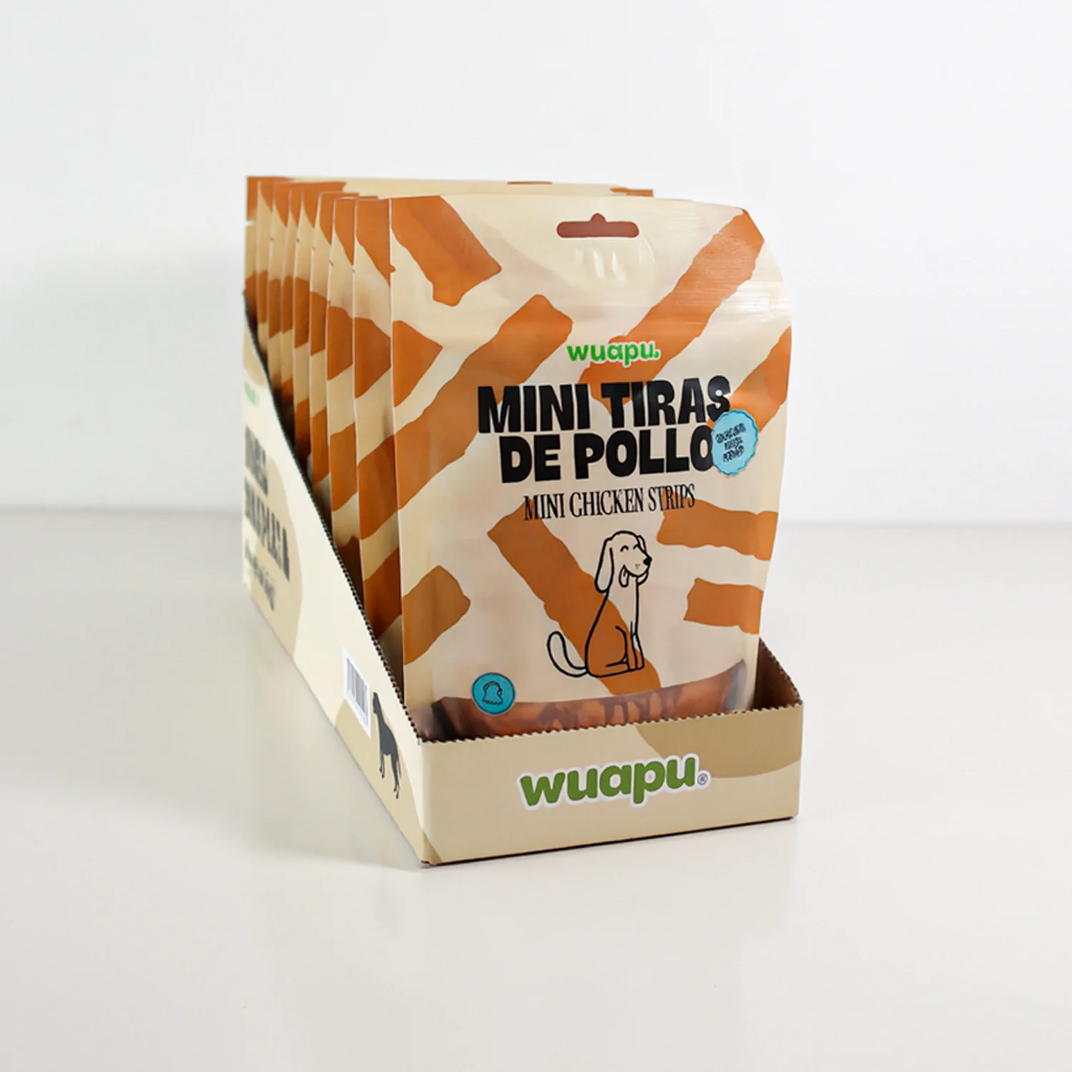 Snack Natural Para Perro Mini Tiras De Pollo 12 Paq X (100gr) Wuapu - Image 5
