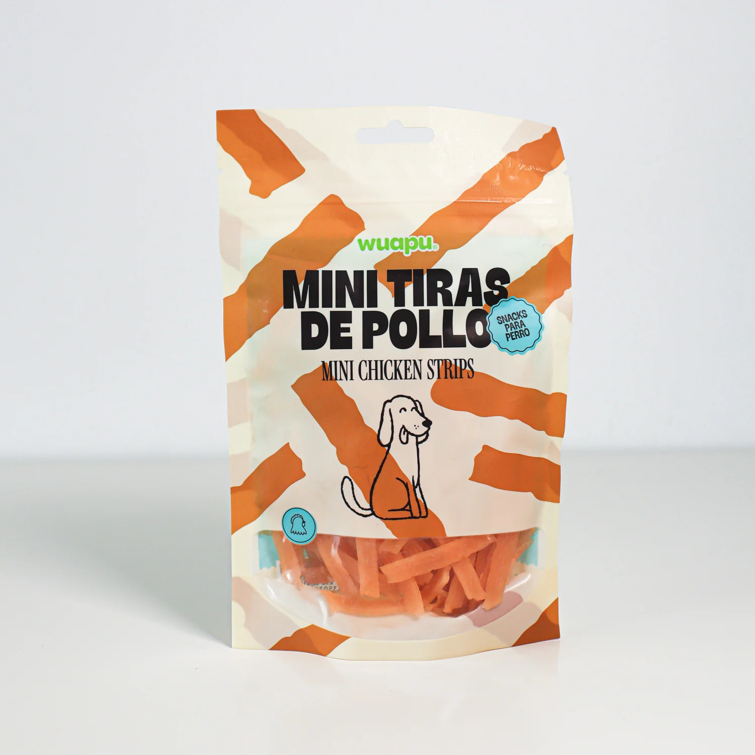 Snack Natural Para Perro Mini Tiras De Pollo 12 Paq X (100gr) Wuapu - Image 6