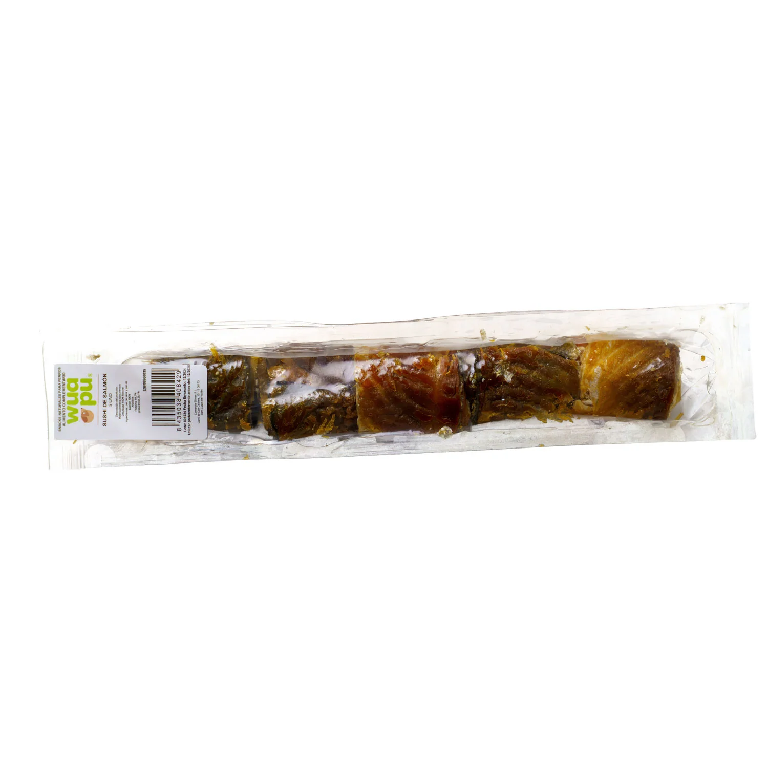 Snack Natural Para Perro Sushi Salmon 5u X 10 Bolsas Wuapu - Image 3