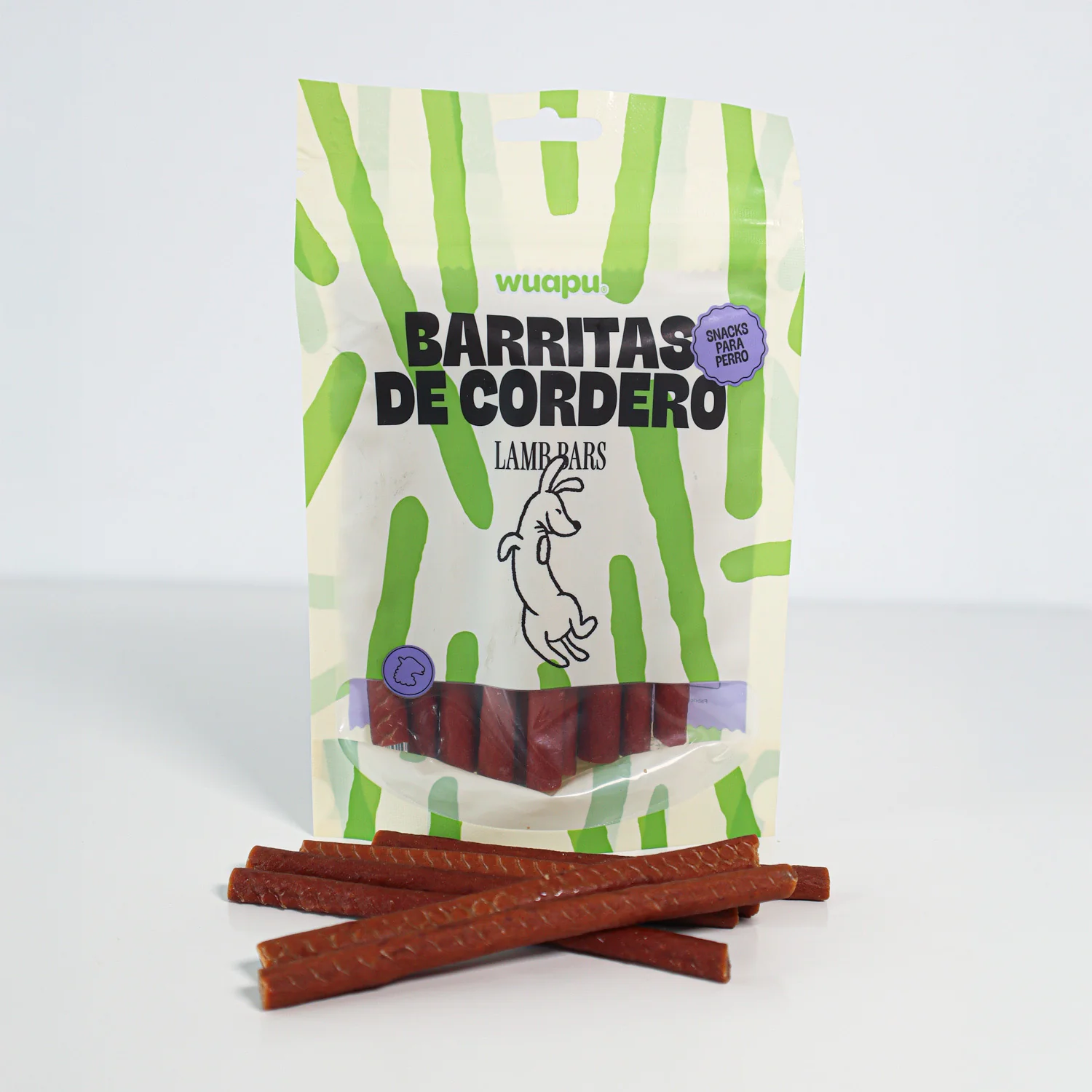 Snack Para Perro En Barritas Semihúmedas De Salmón 12 Paq X (100gr) Wuapu - Image 3