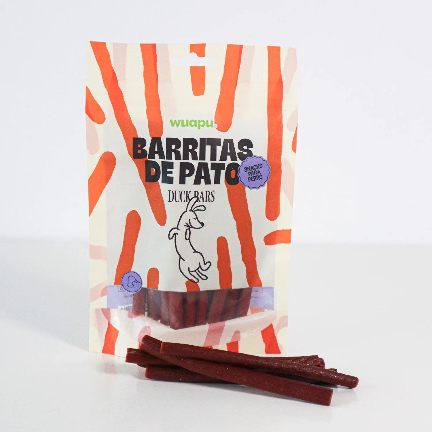 Snack Para Perro En Barritas Semihúmedas De Salmón 12 Paq X (100gr) Wuapu - Image 3