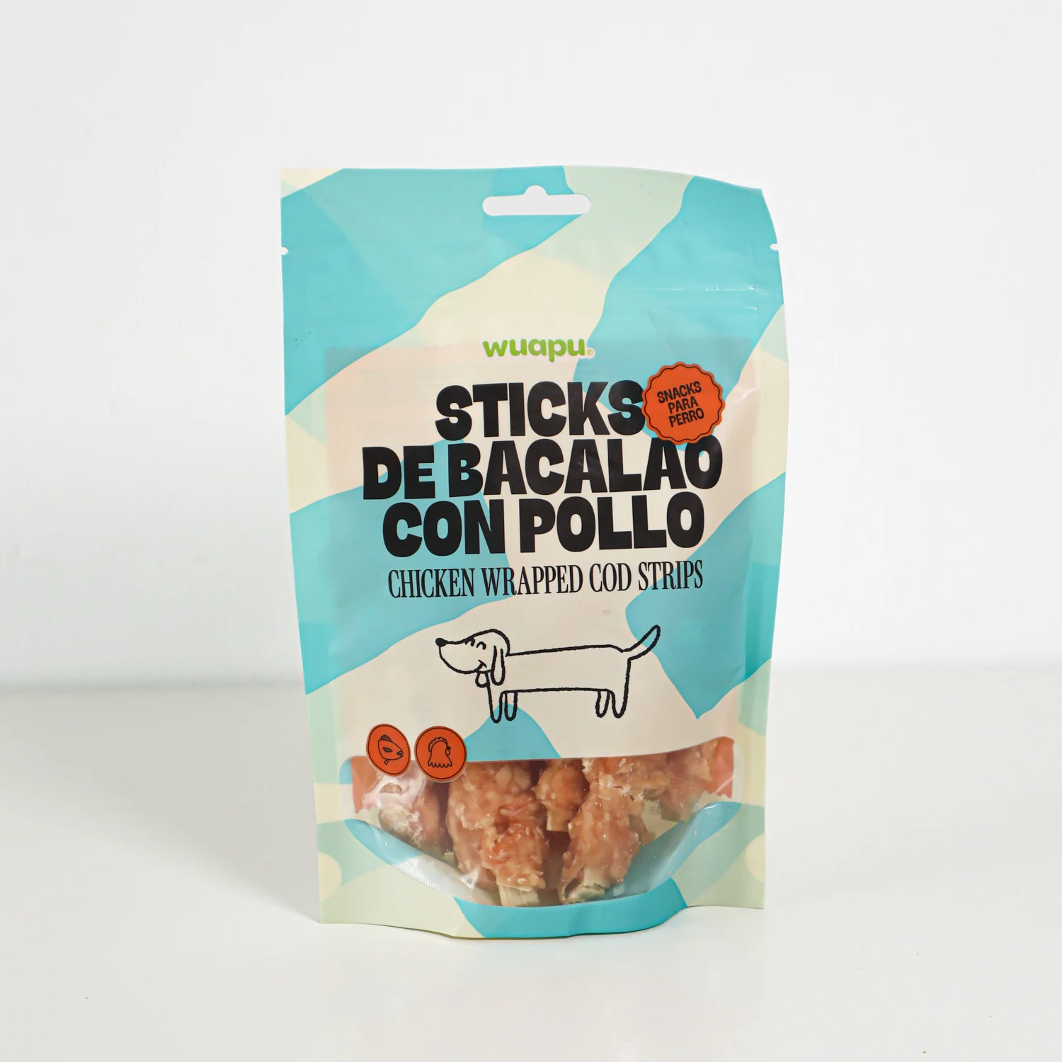 Snack Para Perro En Stick De Bacalao Con Pollo Desecado Wuapu 500gr - Image 3