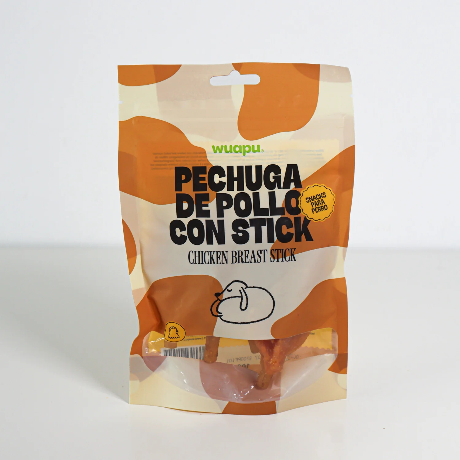 Snack Para Perro En Stick Sabor Queso Con Pollo Desecado Wuapu 500gr - Image 3