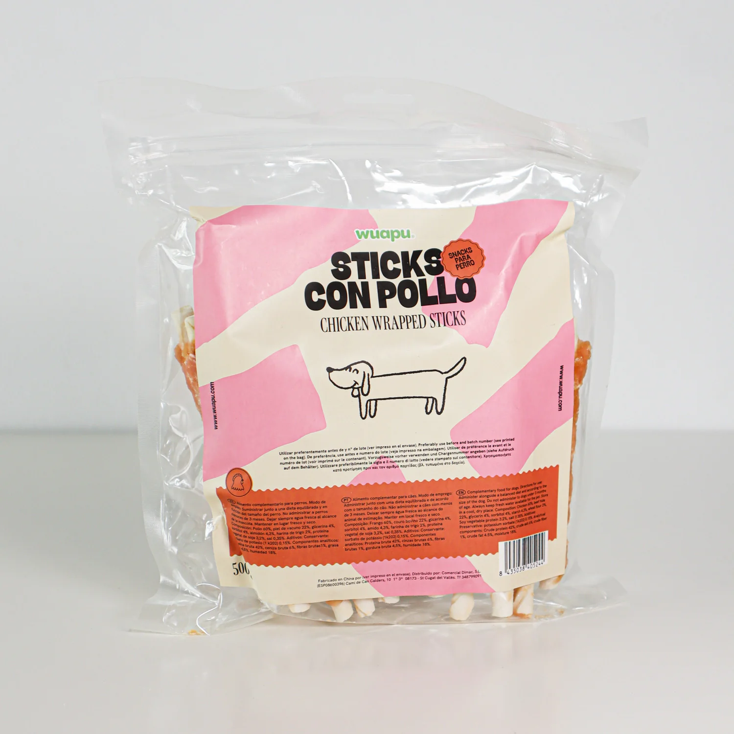 Snack Para Perro En Stick Vacuno Con Pollo Desecado Wuapu 12x100gr - Image 5