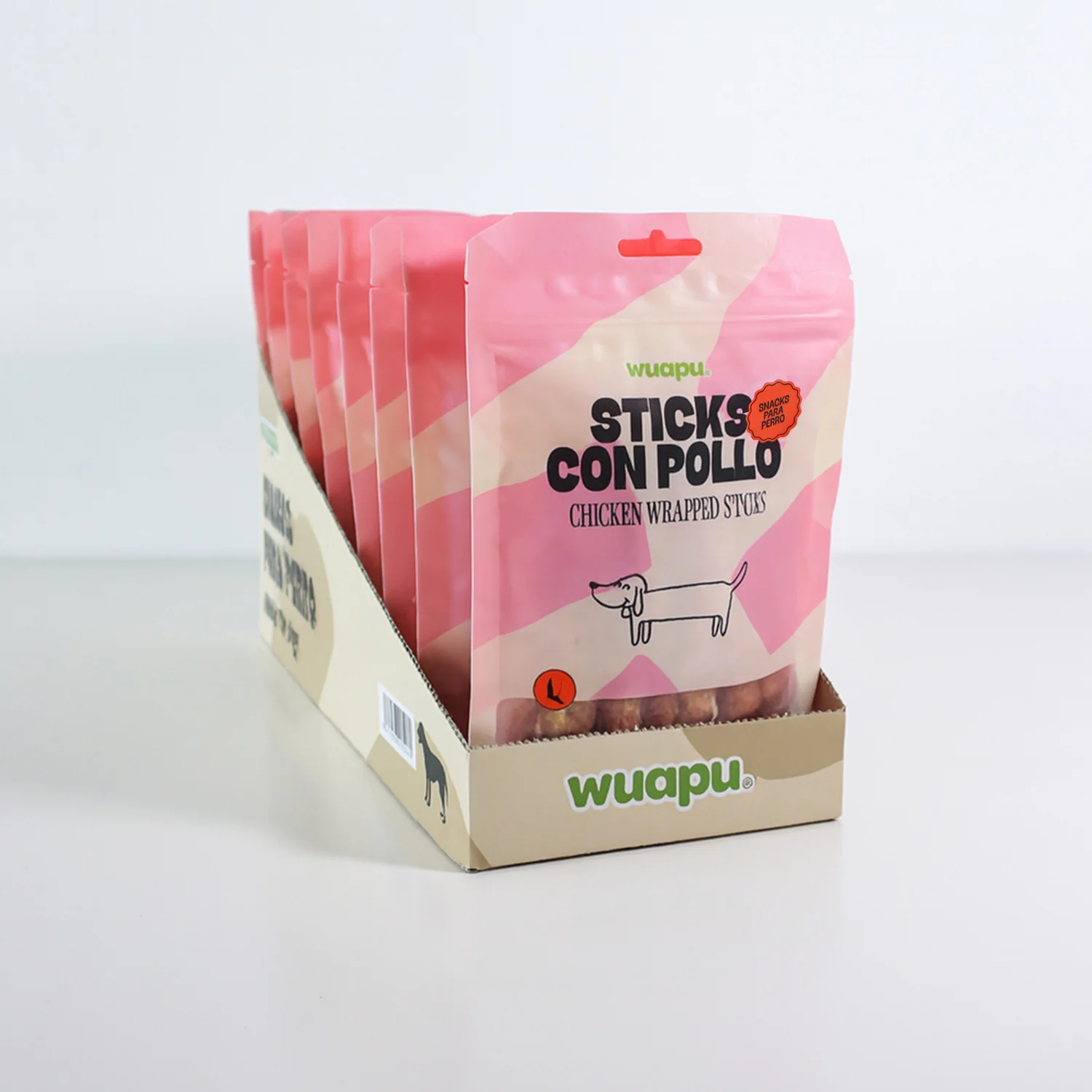 Snack Para Perro En Stick Vacuno Con Pollo Desecado Wuapu 12x100gr - Image 6