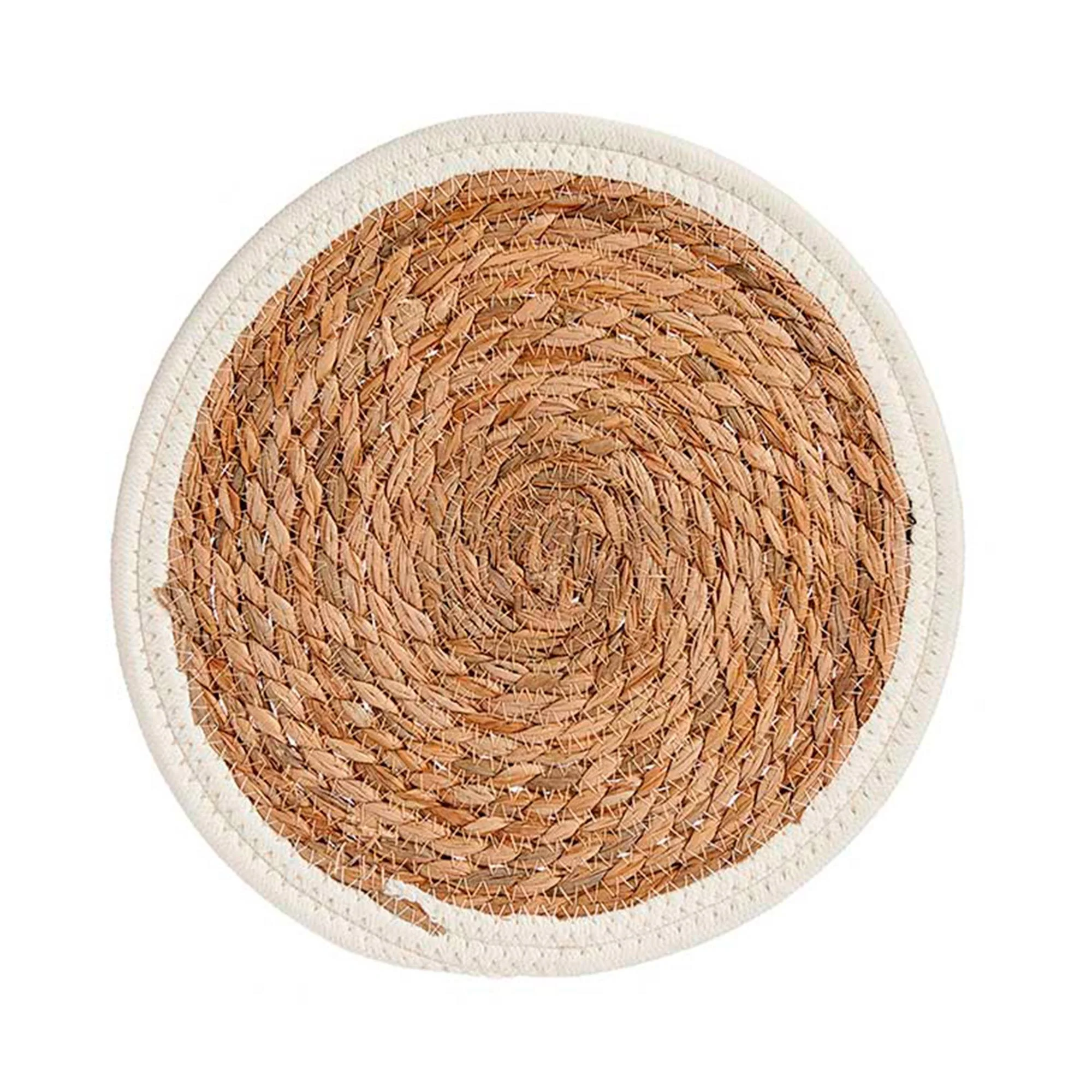 Tapete Natural Borde Blanco 30cm Colección Kinvara - Image 3