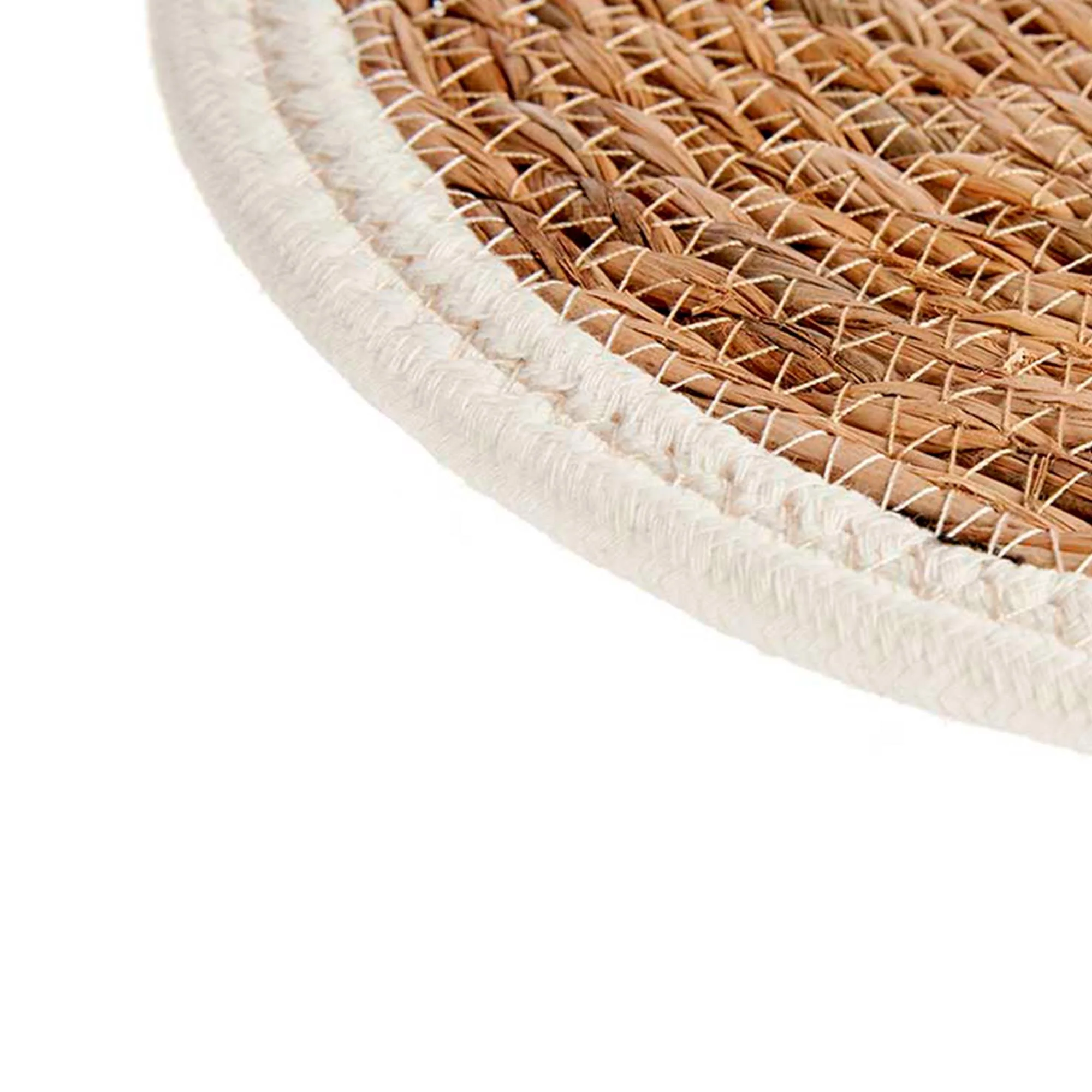 Tapete Natural Borde Blanco 30cm Colección Kinvara - Image 4