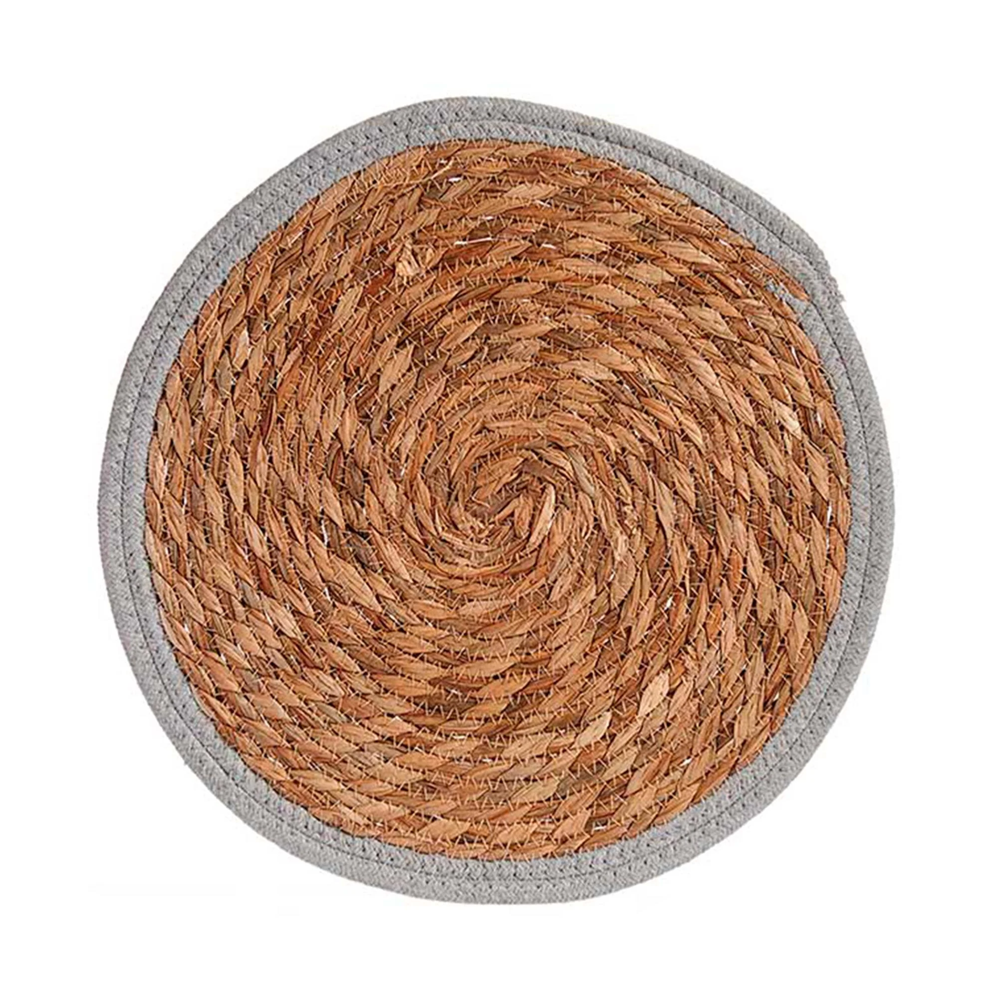 Tapete Natural Borde Gris 35cm Colección Kinvara - Image 3
