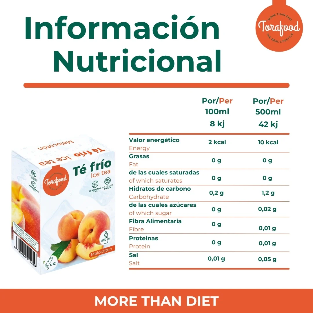 Te Frio Melocotón Torafood 36g (12 Sachets X 3g) - Image 5
