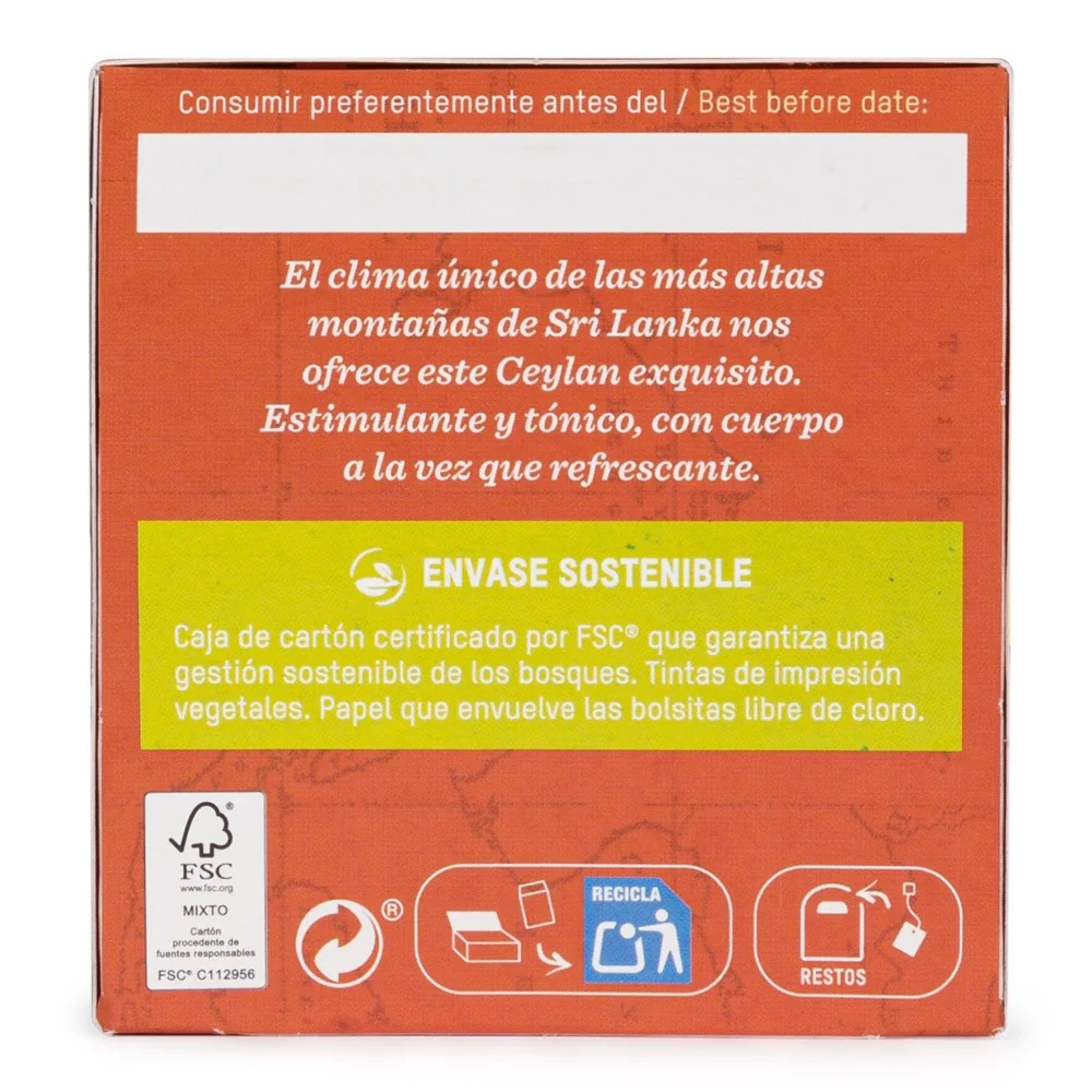 Té Negro Ceylan Bio Oi  Tierra Madre 36 g - Image 5