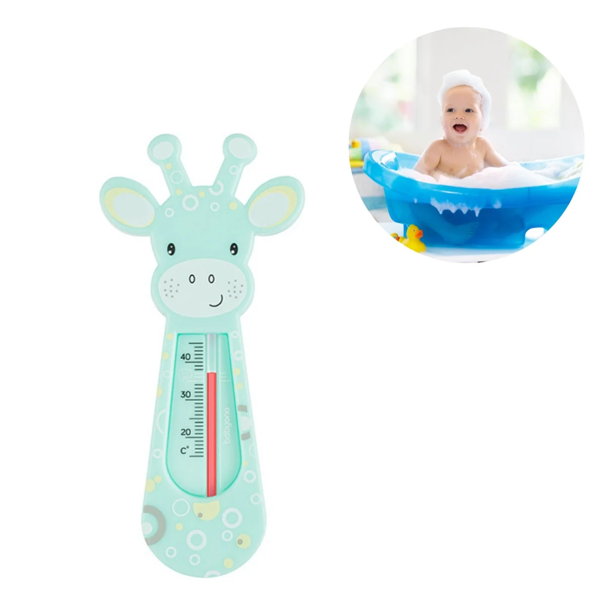 Termometro Del Agua Para Bebés Girafa Mint - Image 3