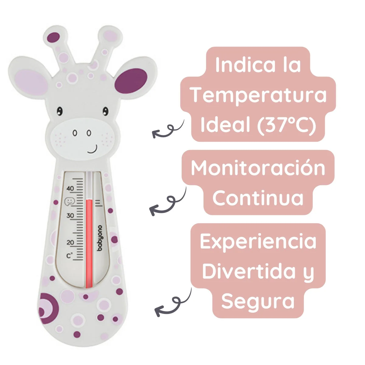 Termometro Del Agua Para Bebés Girafa Mint - Image 4