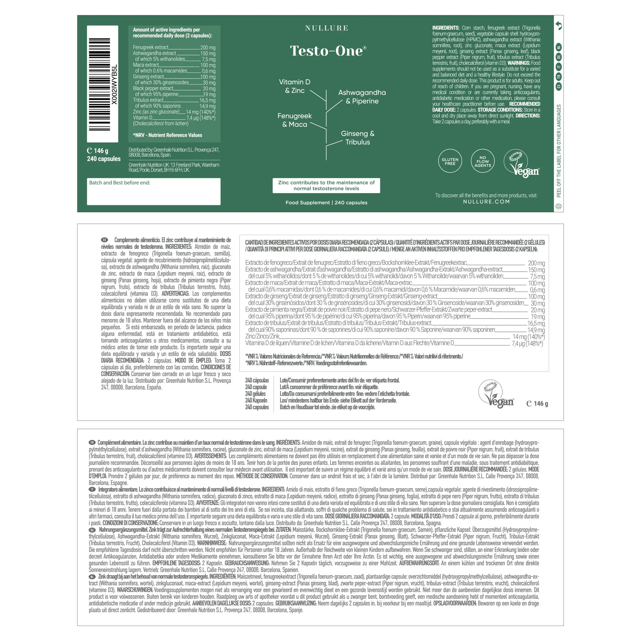Testosterona natural hombre – maca, tribulus y ashwagandha para energía y vitalidad (120 cápsulas) - Image 6