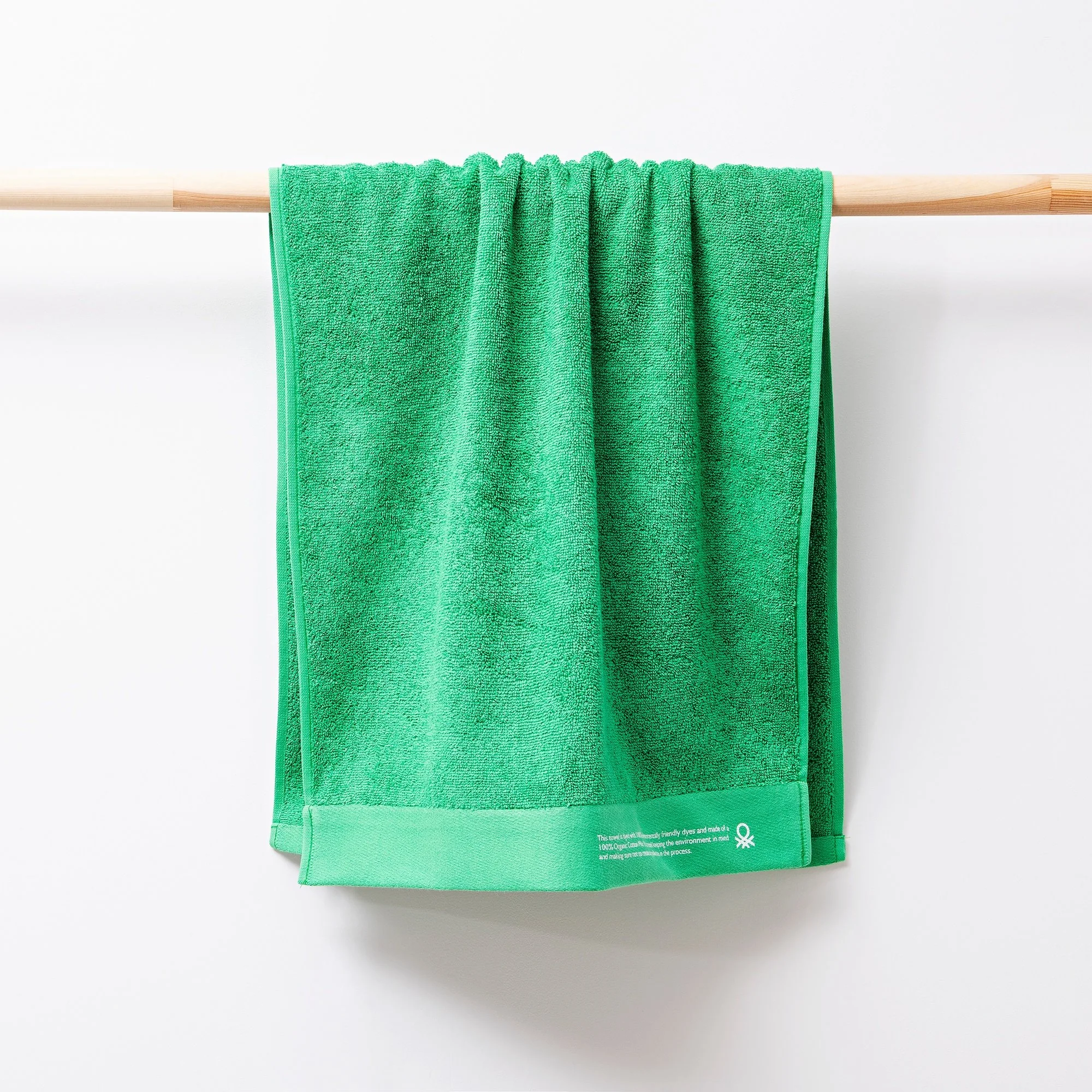 Toalla 50x90cm Algodón Orgánico 450gsm Verde Be - Image 4