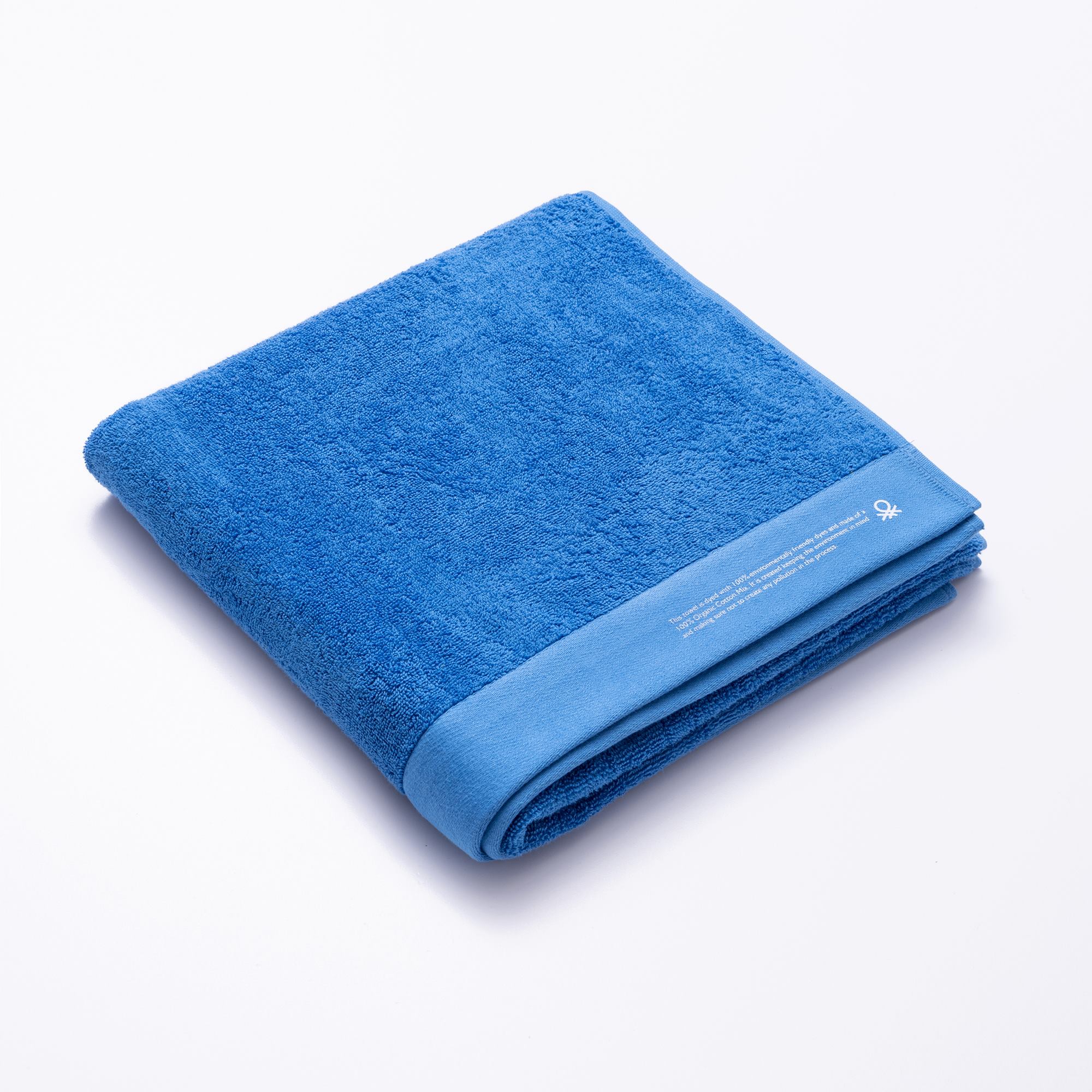 Toalla 90x150 Algodón Orgánico 450gsm Azul Benetton - Image 2