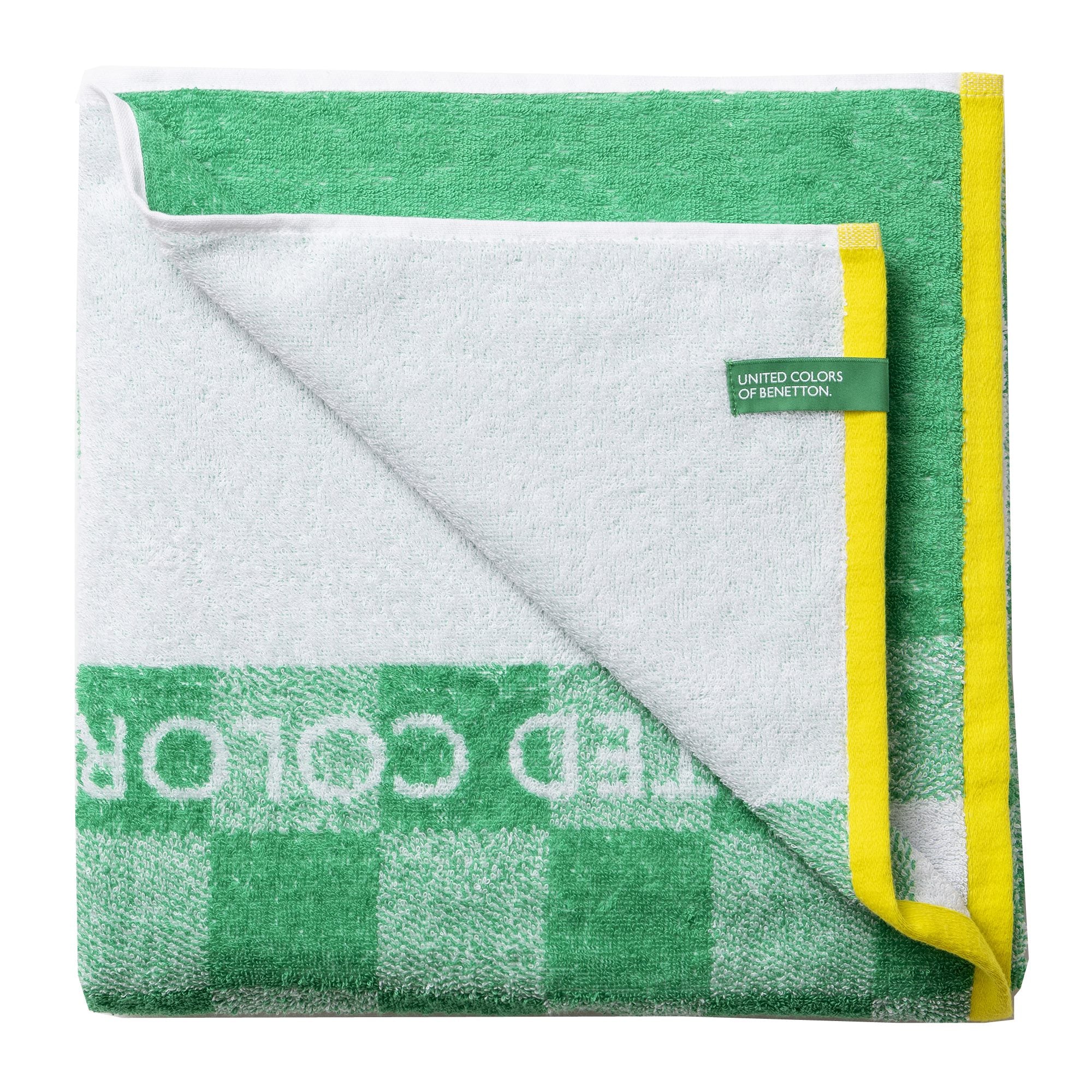 Toalla De Playa De Niño 70x140cm 450gsm 100% Algodón Verde Cuadros Kids - Image 3