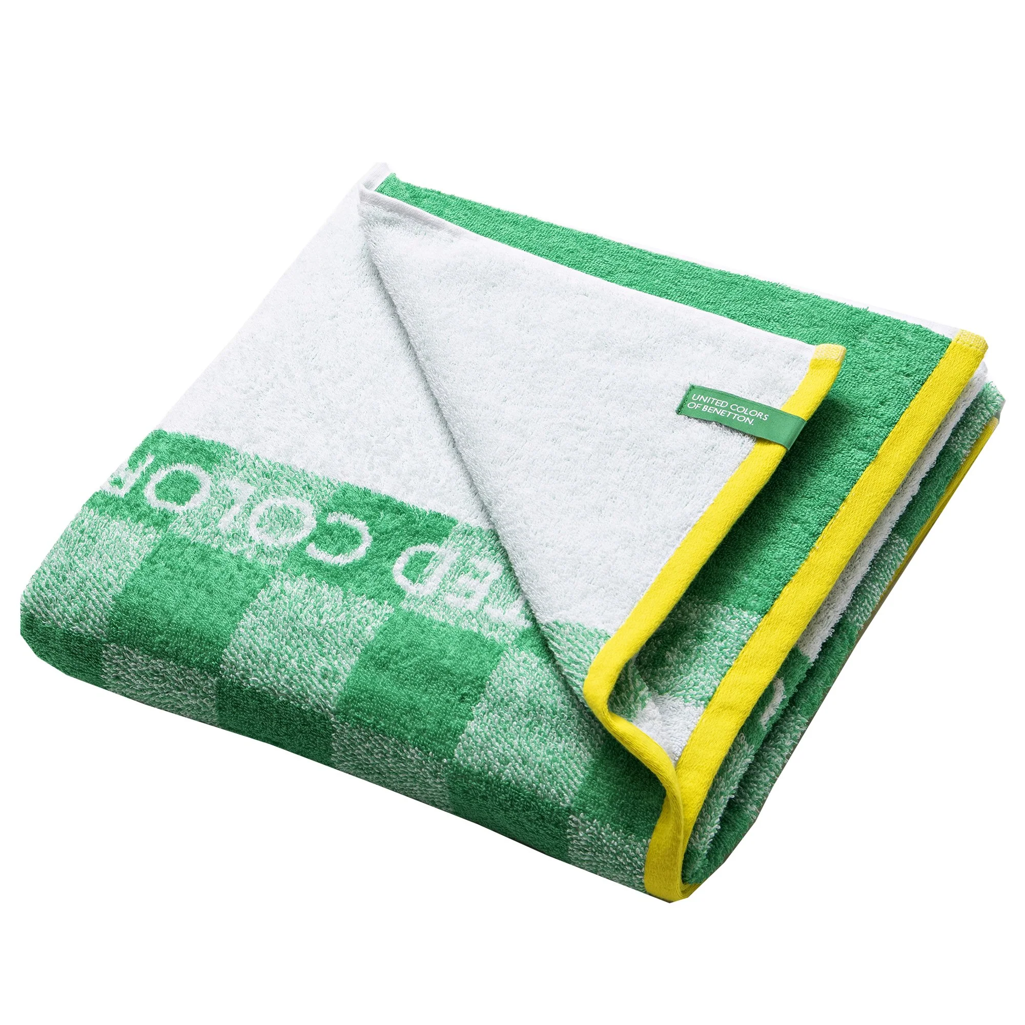 Toalla De Playa De Niño 70x140cm 450gsm 100% Algodón Verde Cuadros Kids - Image 4