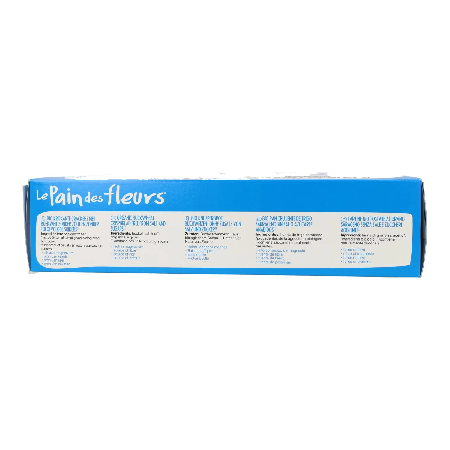 Tostadas Crujientes Crakers de Trigo Sarraceno sin sal sin gluten BIO Le Pain de Fleurs  150 g - Image 2