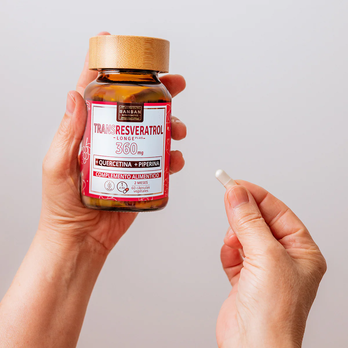 Trans-Resveratrol 300MG Quercitina 50MG Piperina 10MG 60 Cap Banban - Image 2