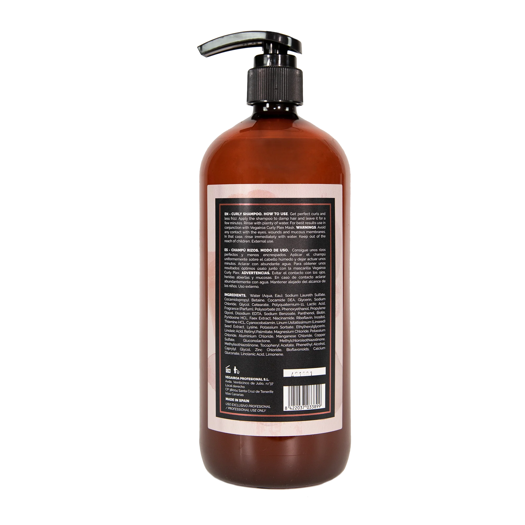 Vegairoa Curly Plex Champú 1000ml - Image 2