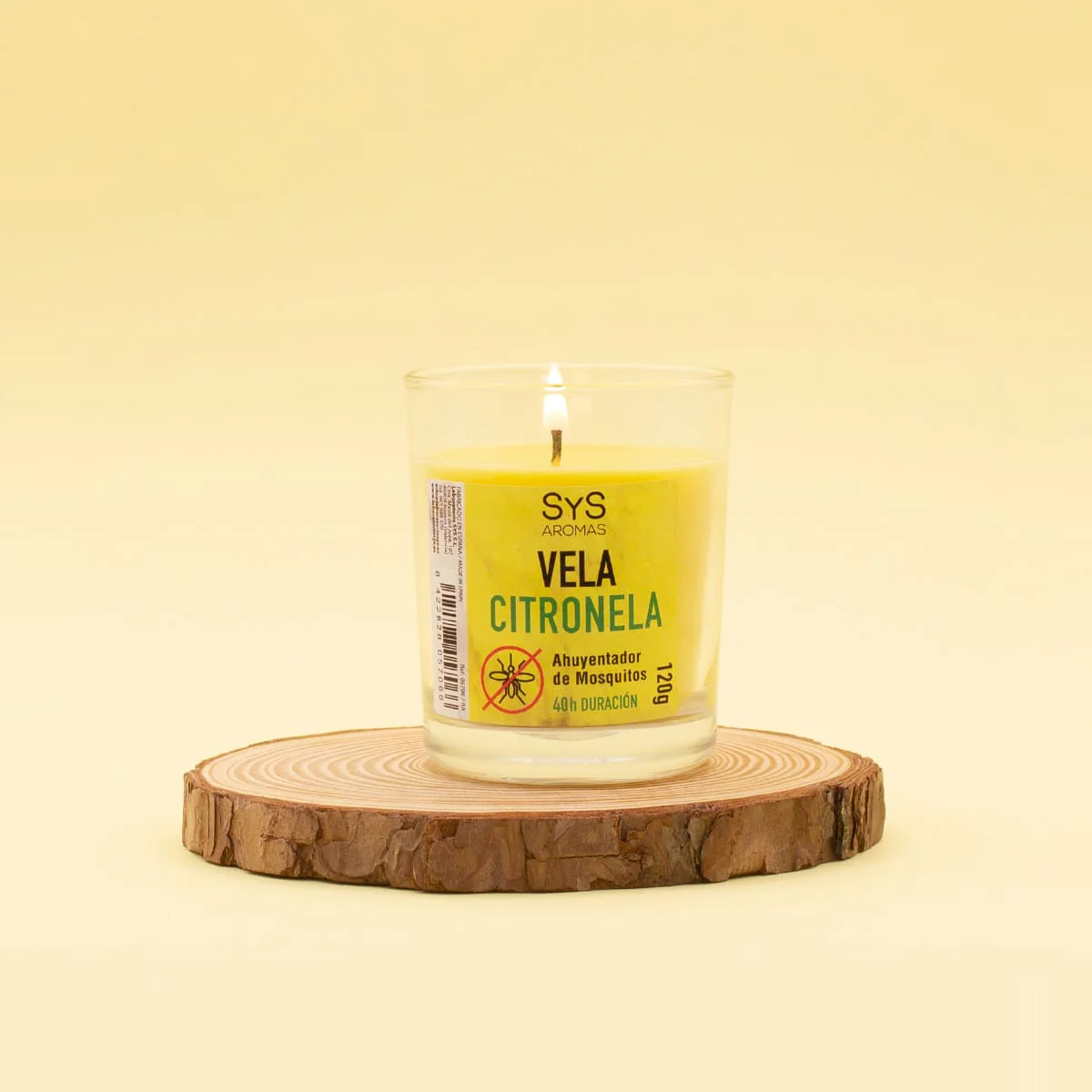 Vela De Citronela Natural | Aroma Antimosquitos | Ambiente Fresco Y Relajante | Protección Natural