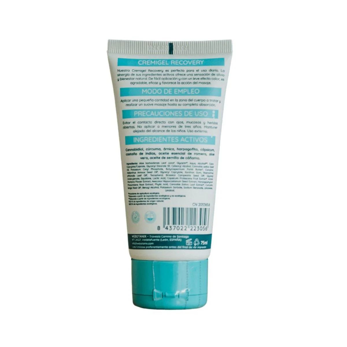 WeBotanix Cremigel Oseo Recovery cbd BIO 75ml - Image 2