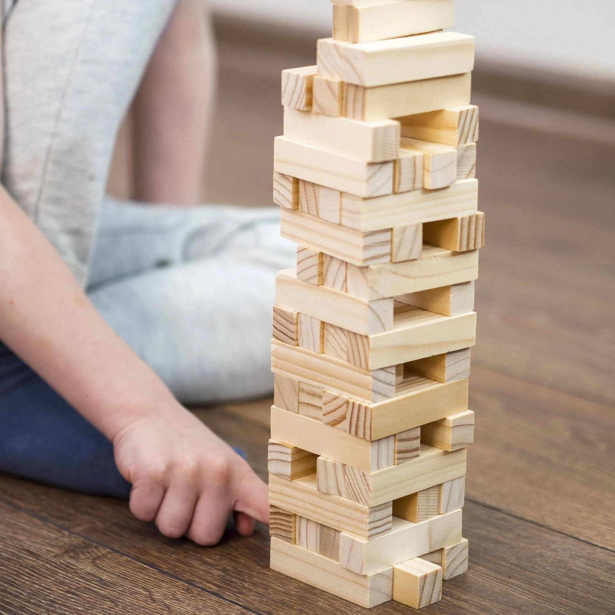 Well Home - Juego Torre Apilable De Madera Con 54 Piezas - Image 4
